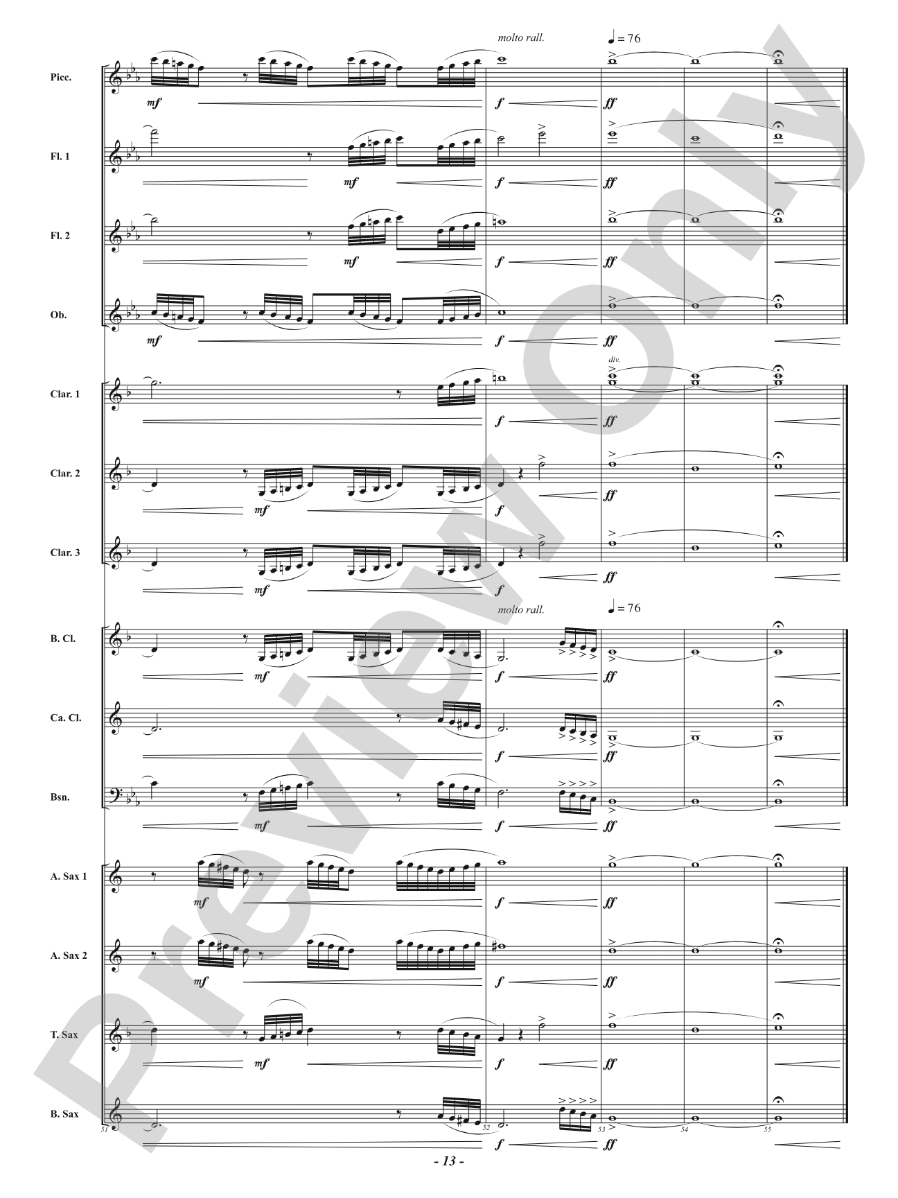 Prelude from <i>The Barber of Seville</i> - For Woodwind Choir: Woodwind Ensemble Conductor Score & Parts