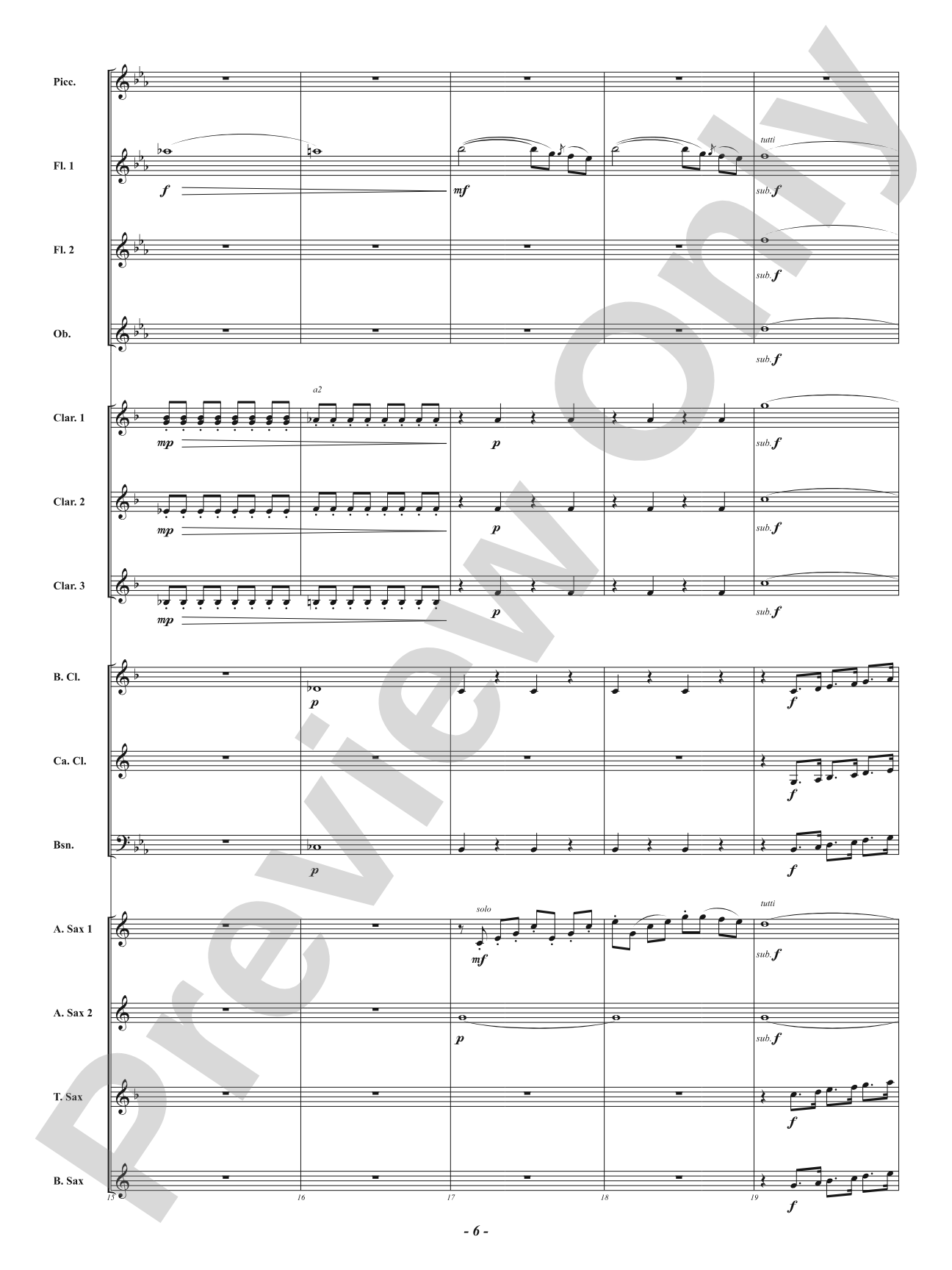 Prelude from <i>The Barber of Seville</i> - For Woodwind Choir: Woodwind Ensemble Conductor Score & Parts
