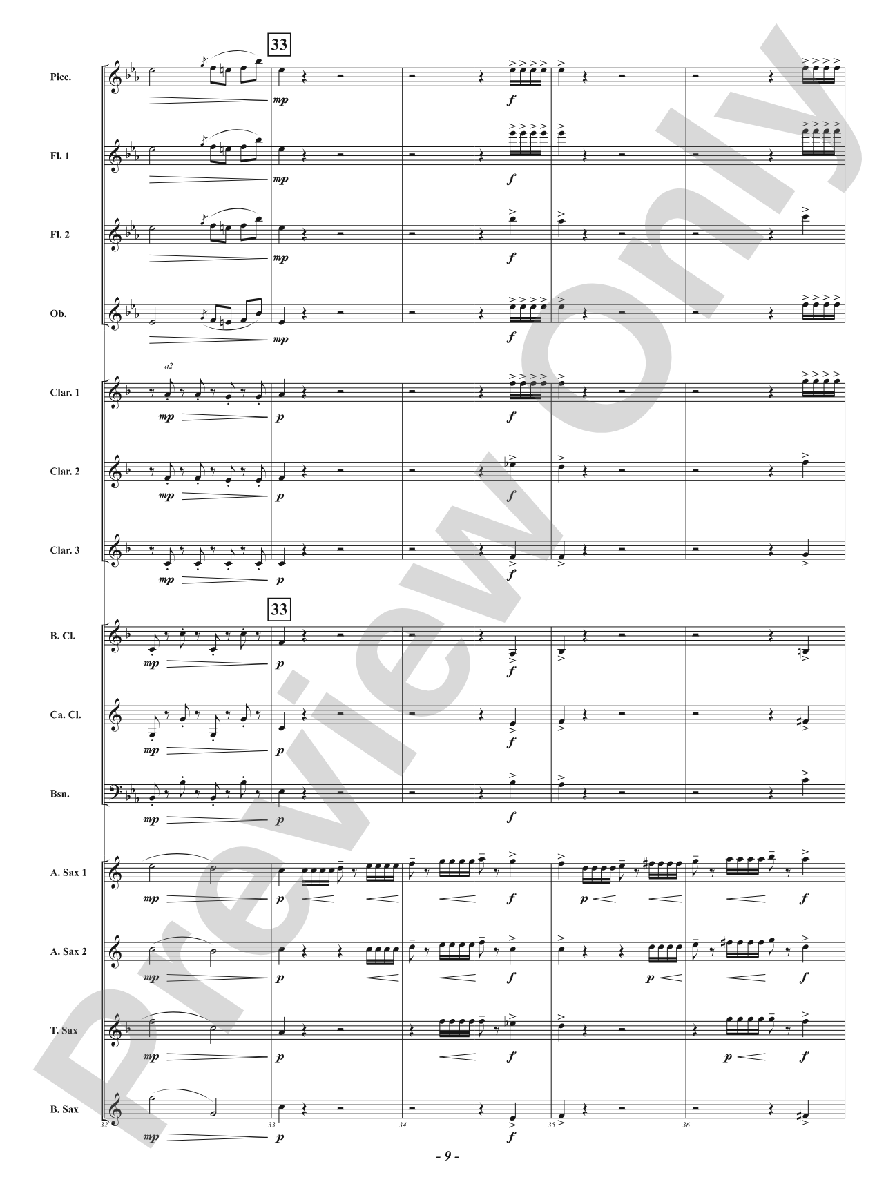 Prelude from <i>The Barber of Seville</i> - For Woodwind Choir: Woodwind Ensemble Conductor Score & Parts