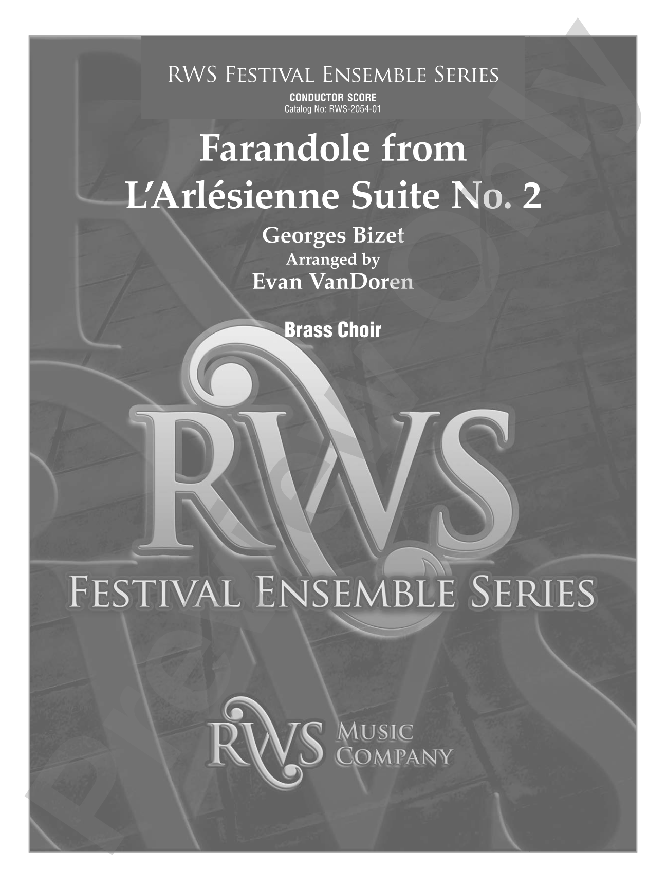 Farandole from <i>L'Arlésienne Suite No. 2</i> - For Brass Choir: Brass Choir Conductor Score & Parts