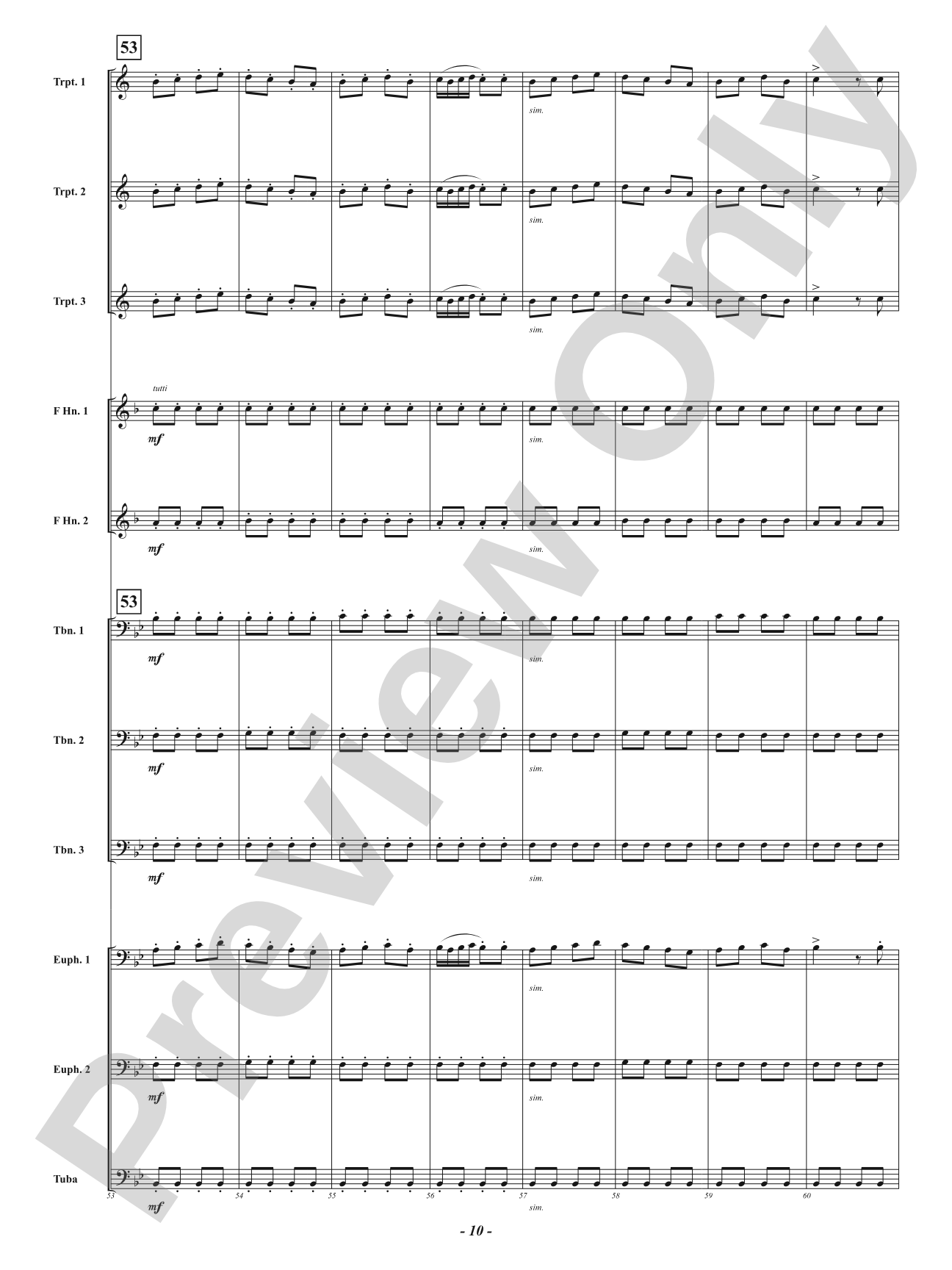 Farandole from <i>L'Arlésienne Suite No. 2</i> - For Brass Choir: Brass Choir Conductor Score & Parts
