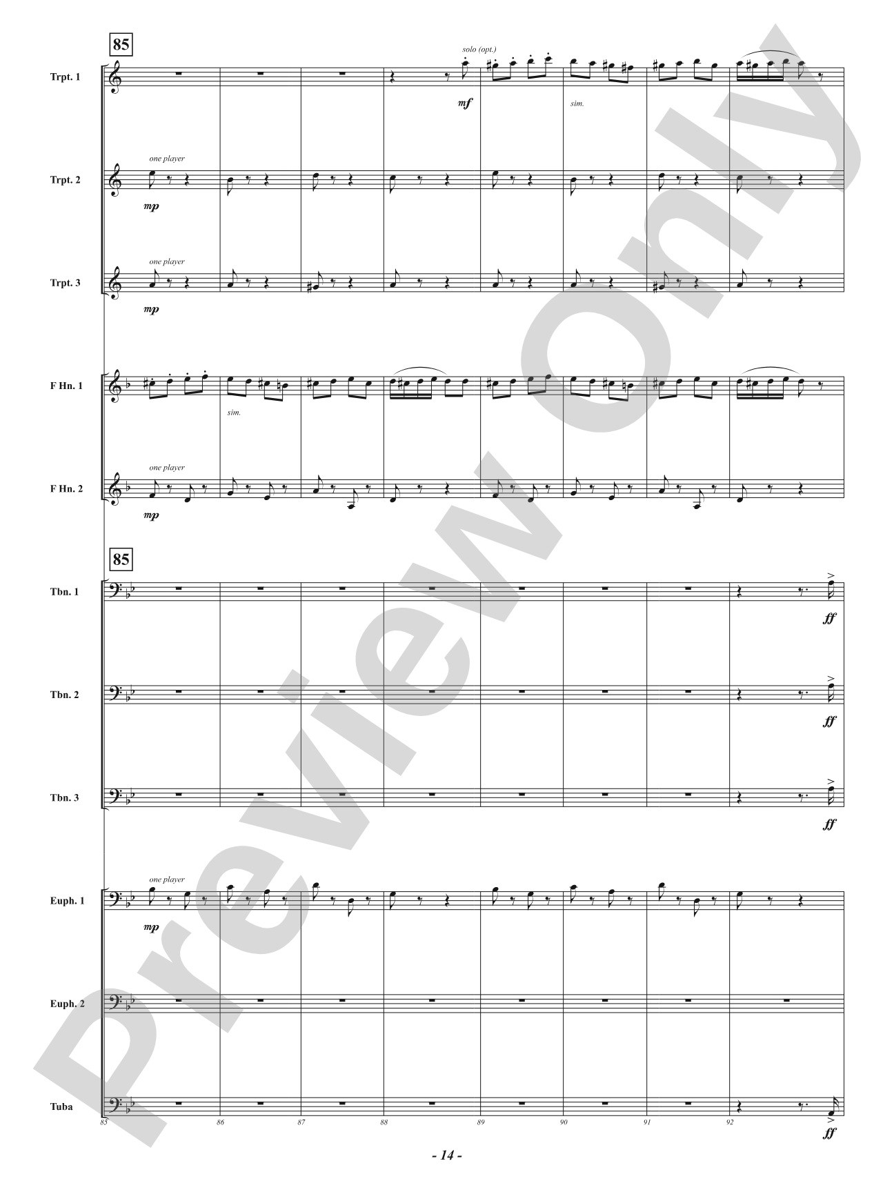 Farandole from <i>L'Arlésienne Suite No. 2</i> - For Brass Choir: Brass Choir Conductor Score & Parts