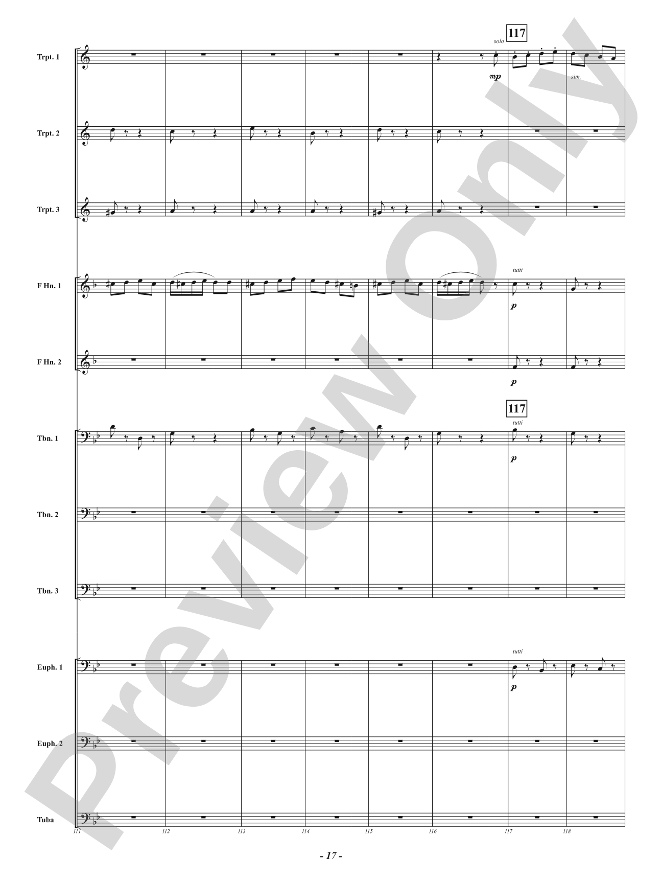 Farandole from <i>L'Arlésienne Suite No. 2</i> - For Brass Choir: Brass Choir Conductor Score & Parts