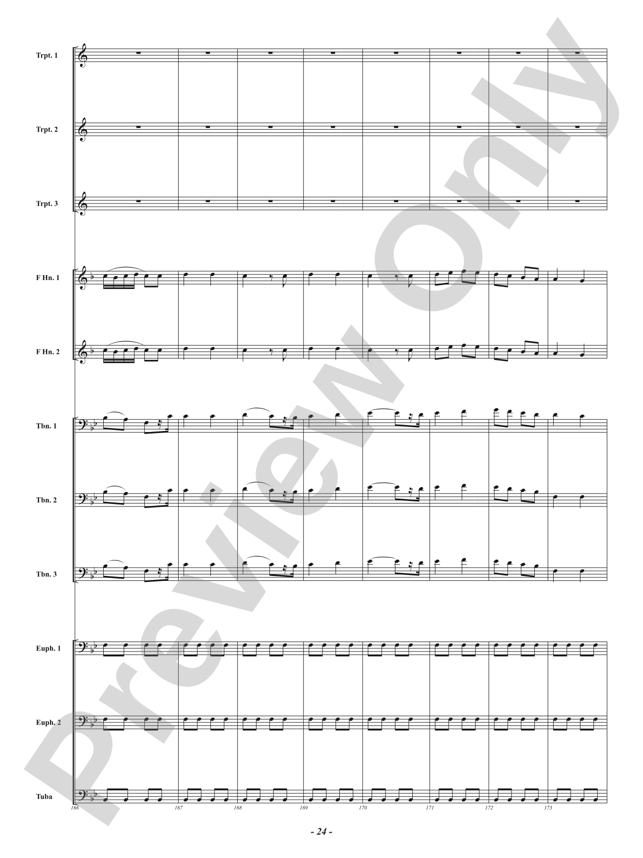 Farandole from <i>L'Arlésienne Suite No. 2</i> - For Brass Choir: Brass Choir Conductor Score & Parts