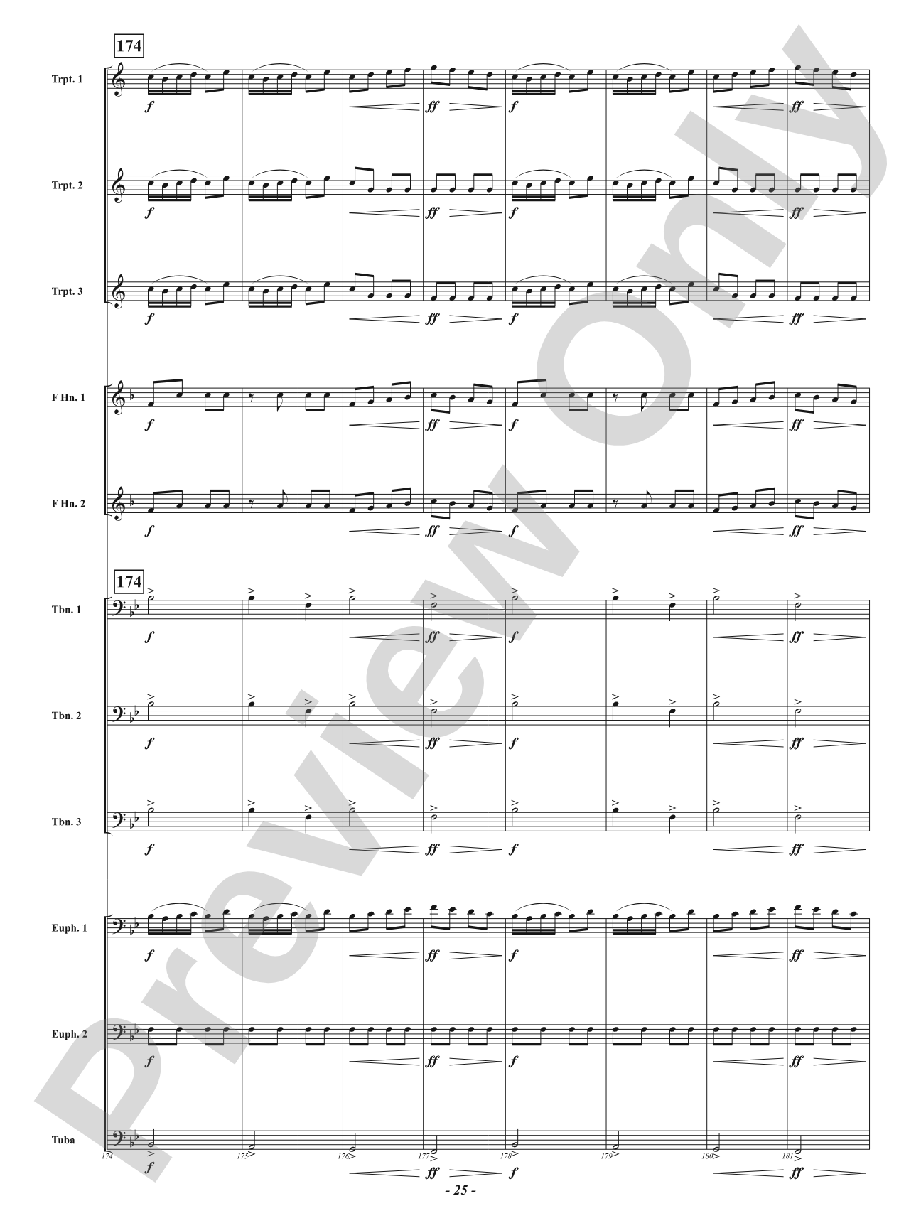 Farandole from <i>L'Arlésienne Suite No. 2</i> - For Brass Choir: Brass Choir Conductor Score & Parts