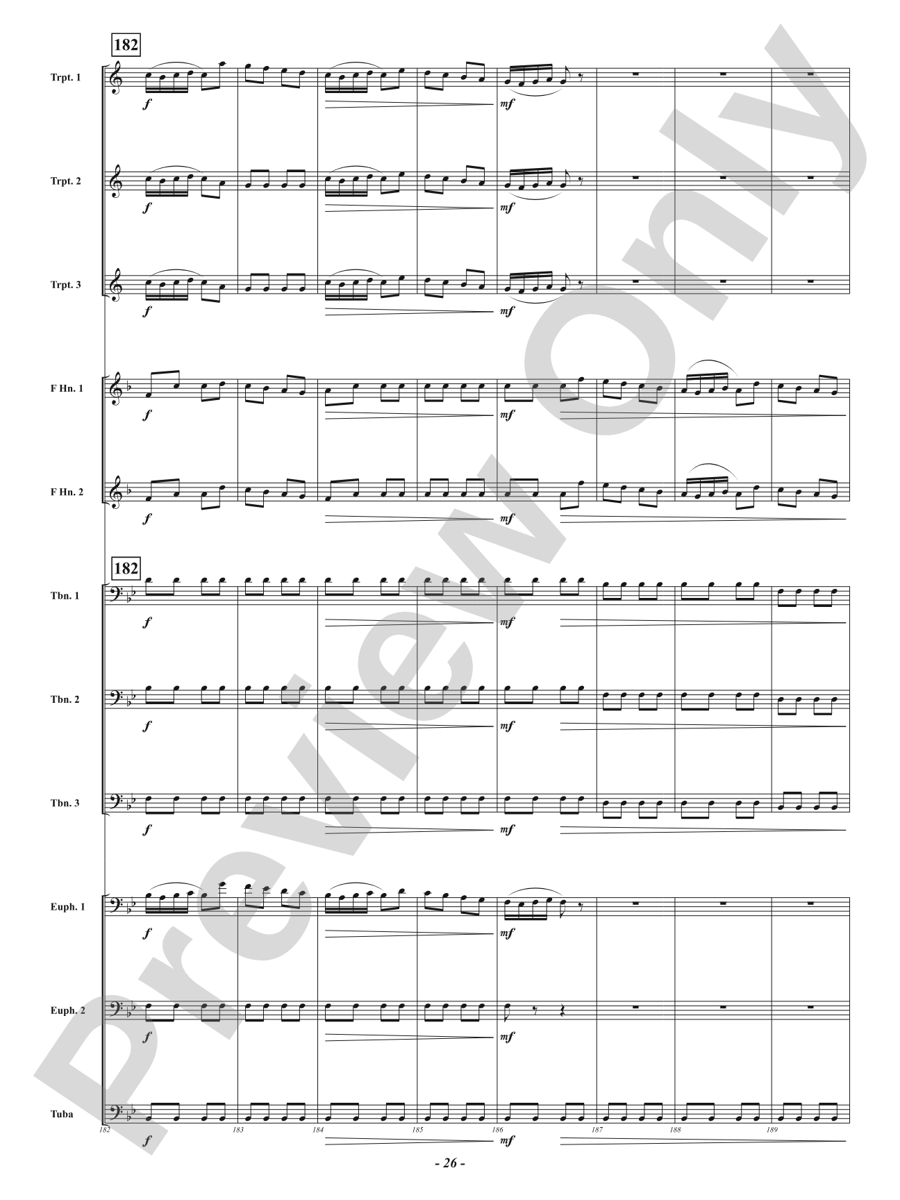 Farandole from <i>L'Arlésienne Suite No. 2</i> - For Brass Choir: Brass Choir Conductor Score & Parts
