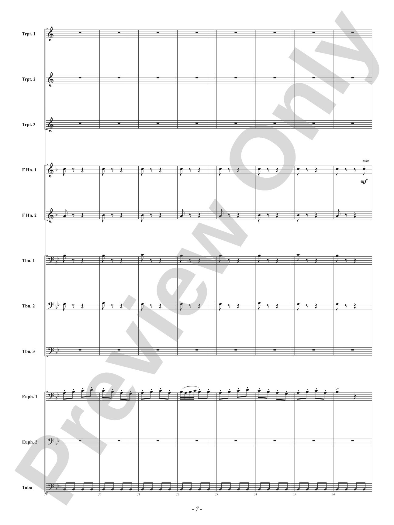 Farandole from <i>L'Arlésienne Suite No. 2</i> - For Brass Choir: Brass Choir Conductor Score & Parts