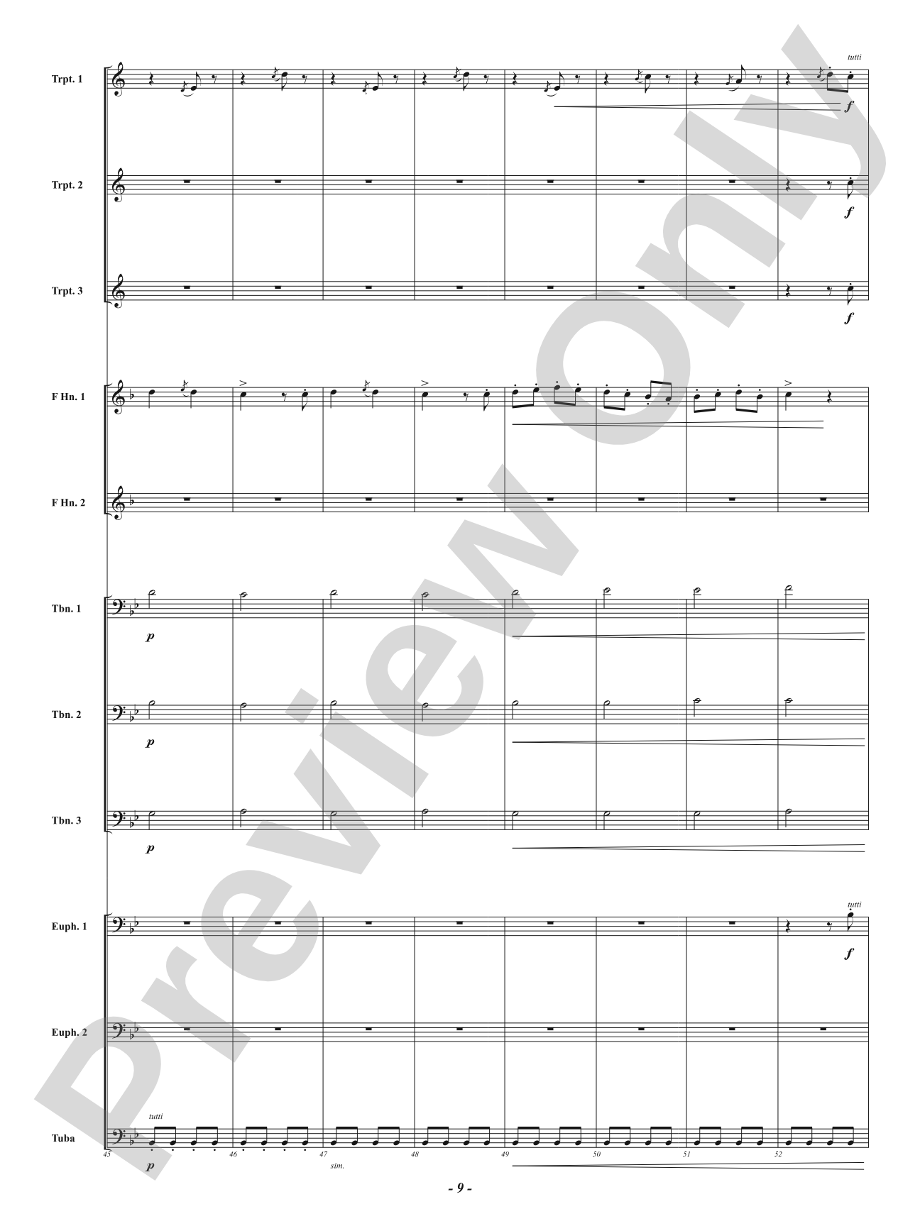 Farandole from <i>L'Arlésienne Suite No. 2</i> - For Brass Choir: Brass Choir Conductor Score & Parts