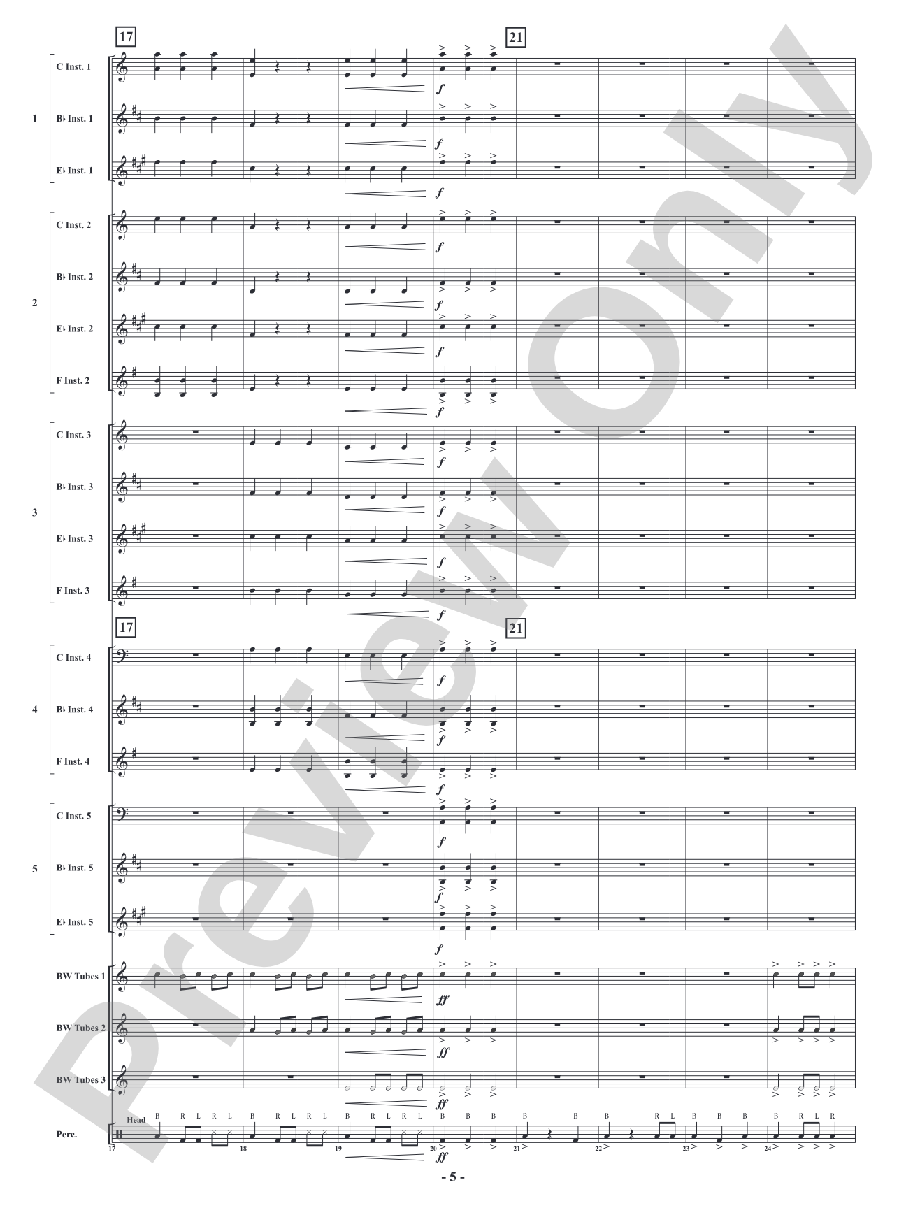 Carol of the Boombuckets: Flexible Concert Band Conductor Score & Parts