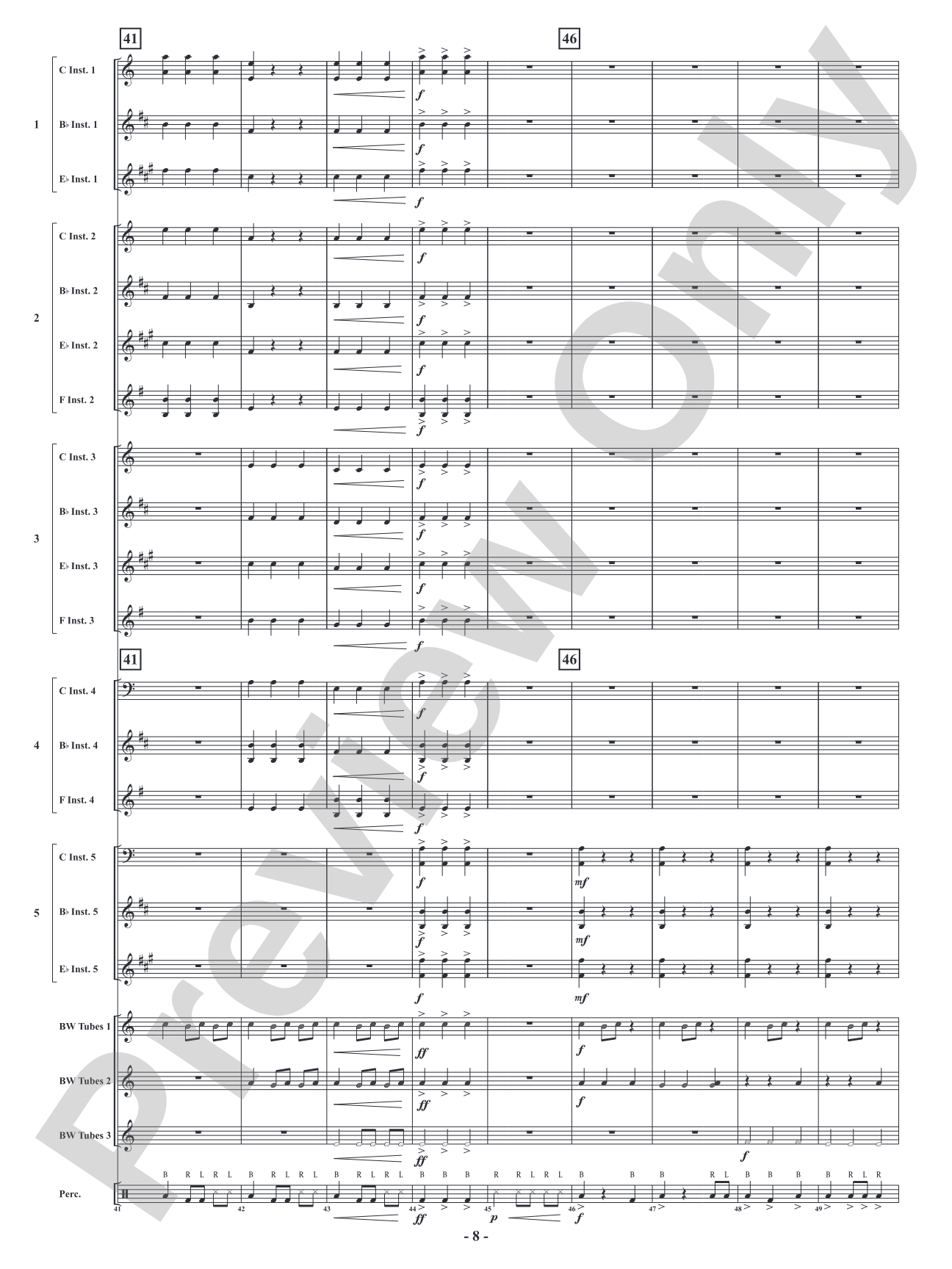 Carol of the Boombuckets: Flexible Concert Band Conductor Score & Parts