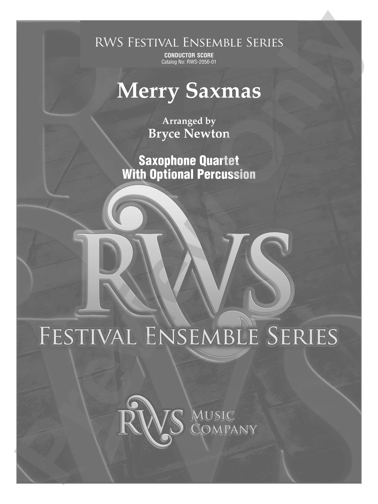 Merry Saxmas: Saxophone Quartet Conductor Score & Parts