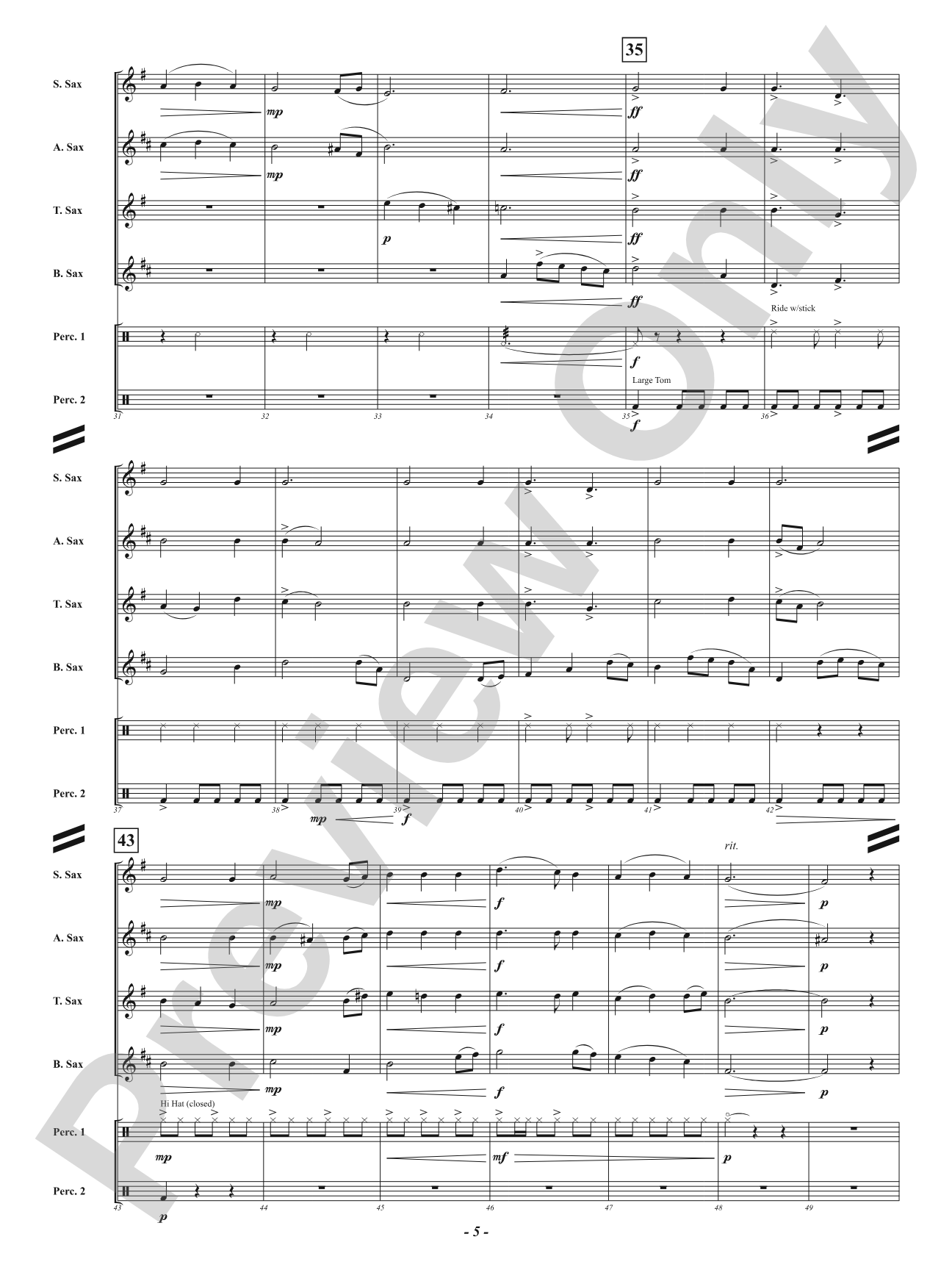 Merry Saxmas: Saxophone Quartet Conductor Score & Parts