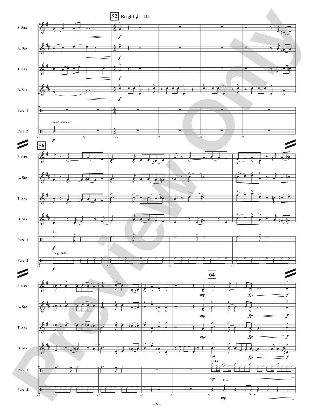 Merry Saxmas: Saxophone Quartet Conductor Score & Parts