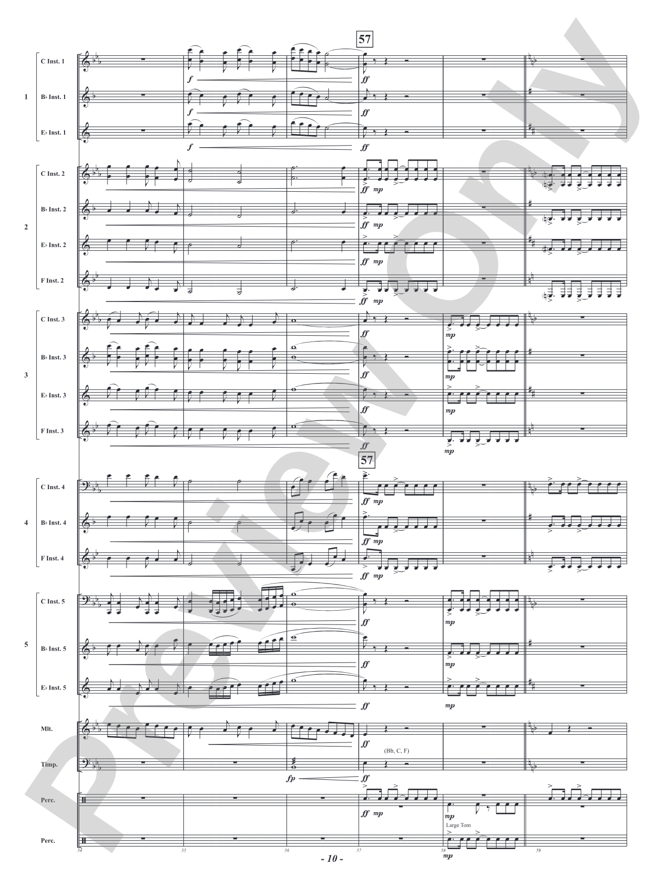 Hero: Flexible Concert Band Conductor Score & Parts
