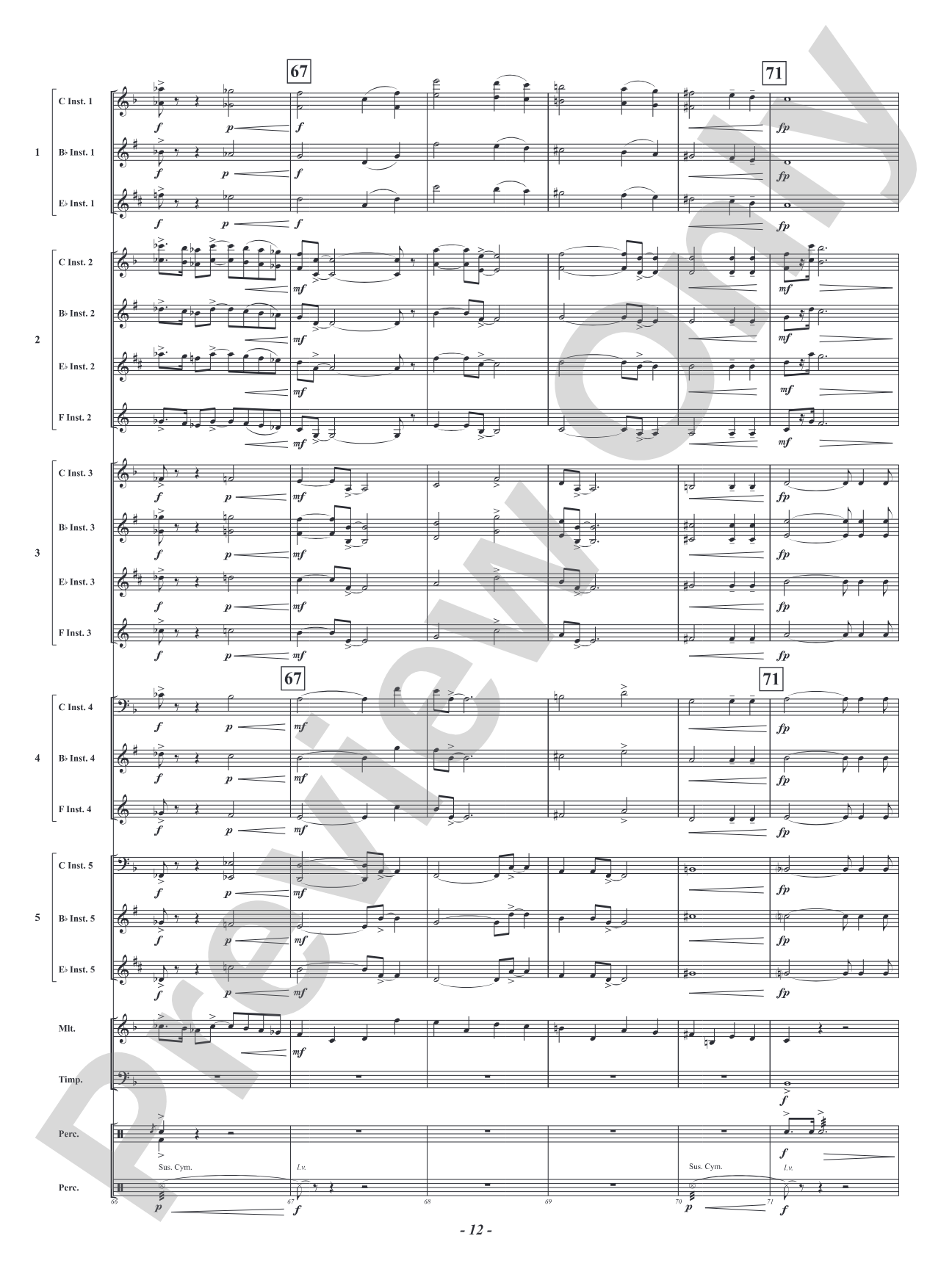 Hero: Flexible Concert Band Conductor Score & Parts