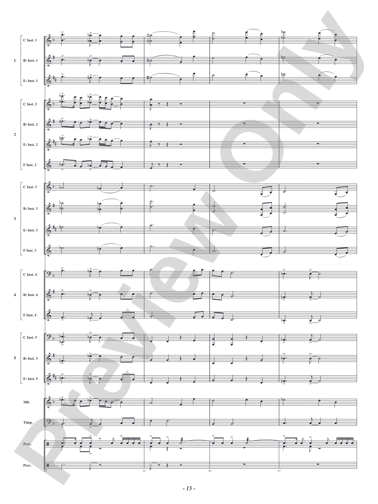 Hero: Flexible Concert Band Conductor Score & Parts