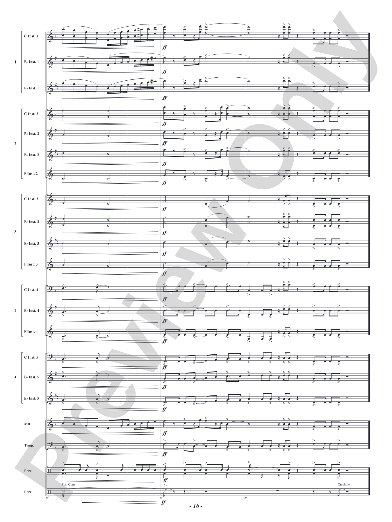Hero: Flexible Concert Band Conductor Score & Parts