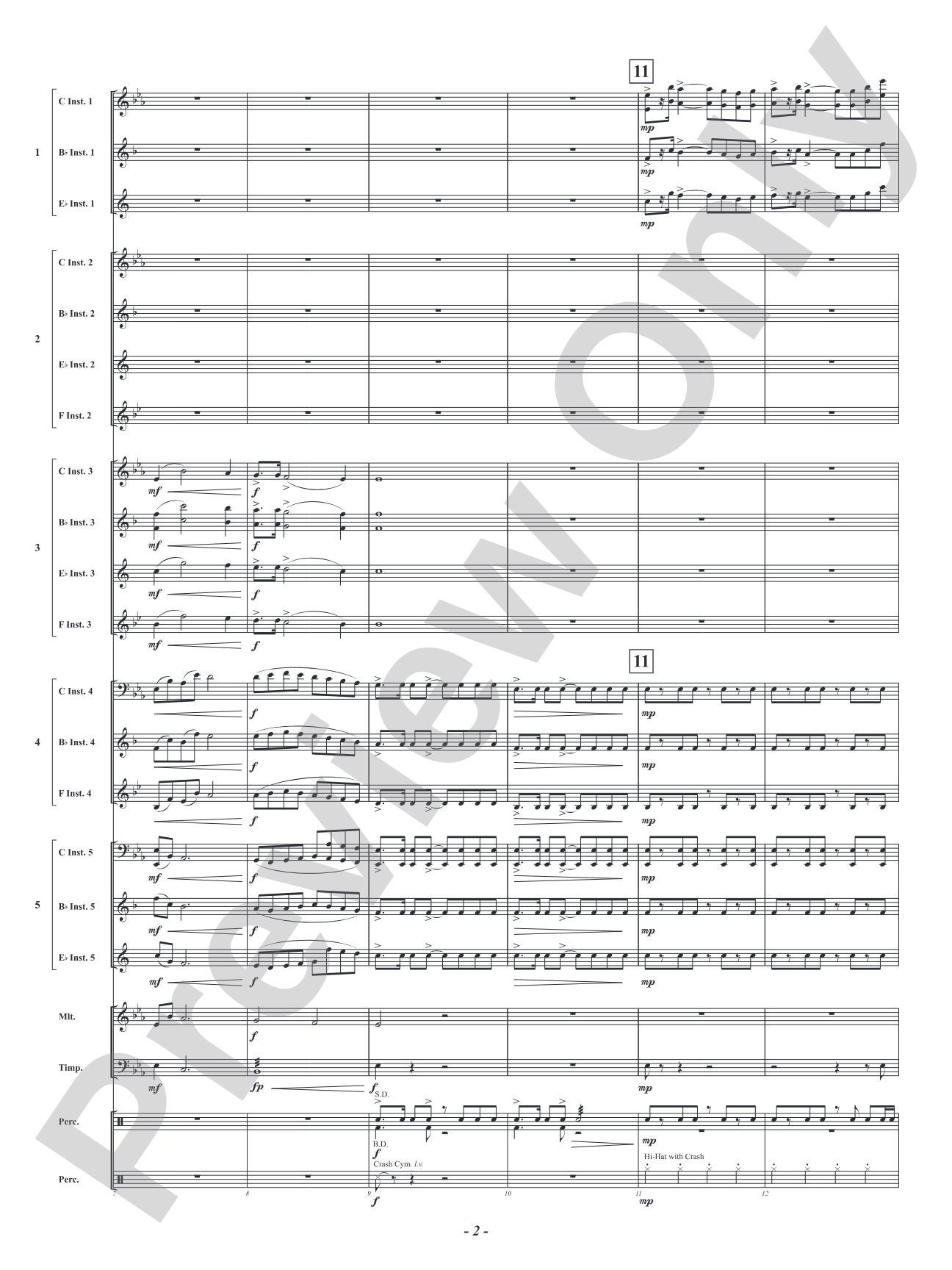 Hero: Flexible Concert Band Conductor Score & Parts