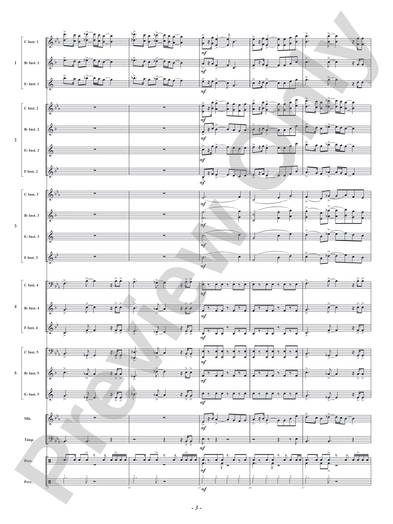 Hero: Flexible Concert Band Conductor Score & Parts