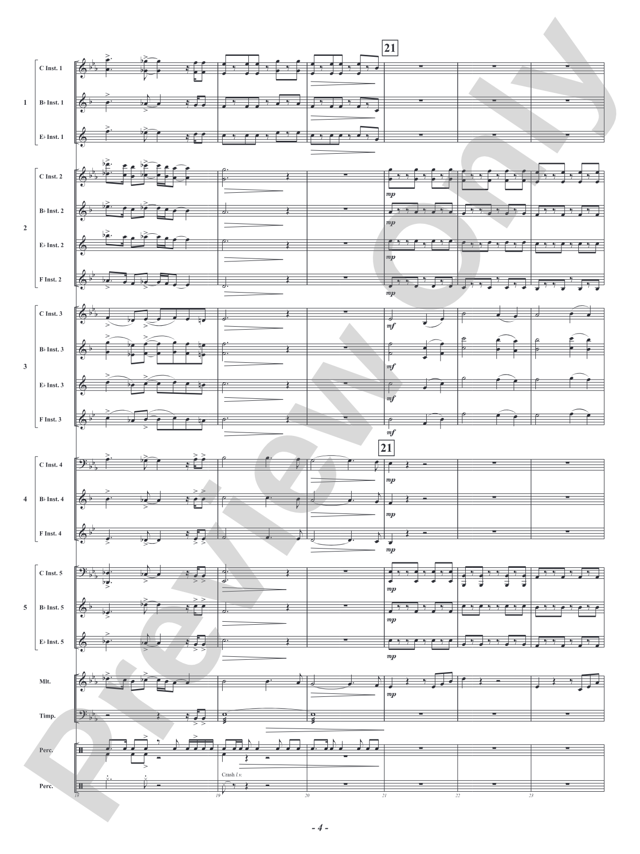 Hero: Flexible Concert Band Conductor Score & Parts
