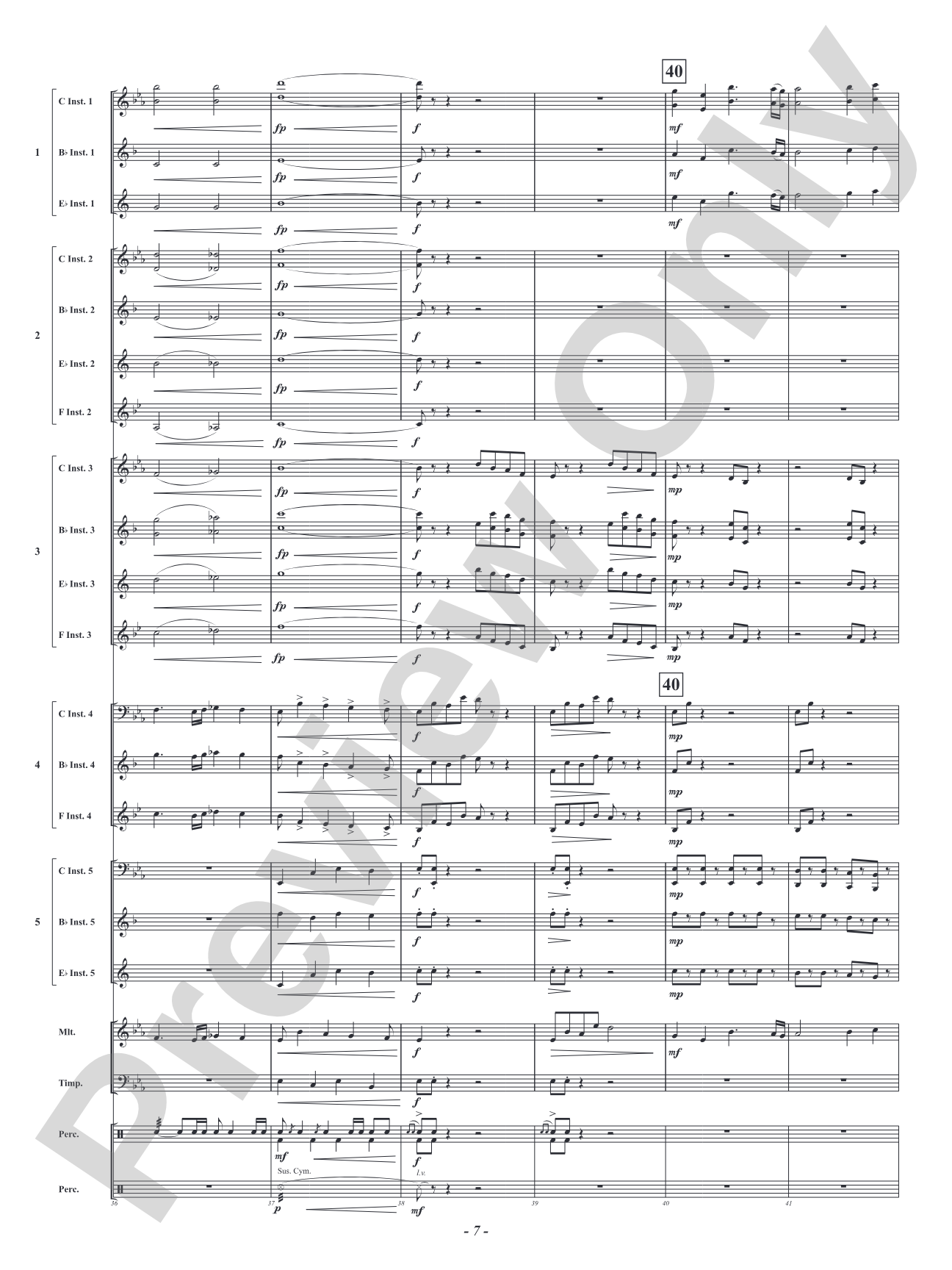 Hero: Flexible Concert Band Conductor Score & Parts