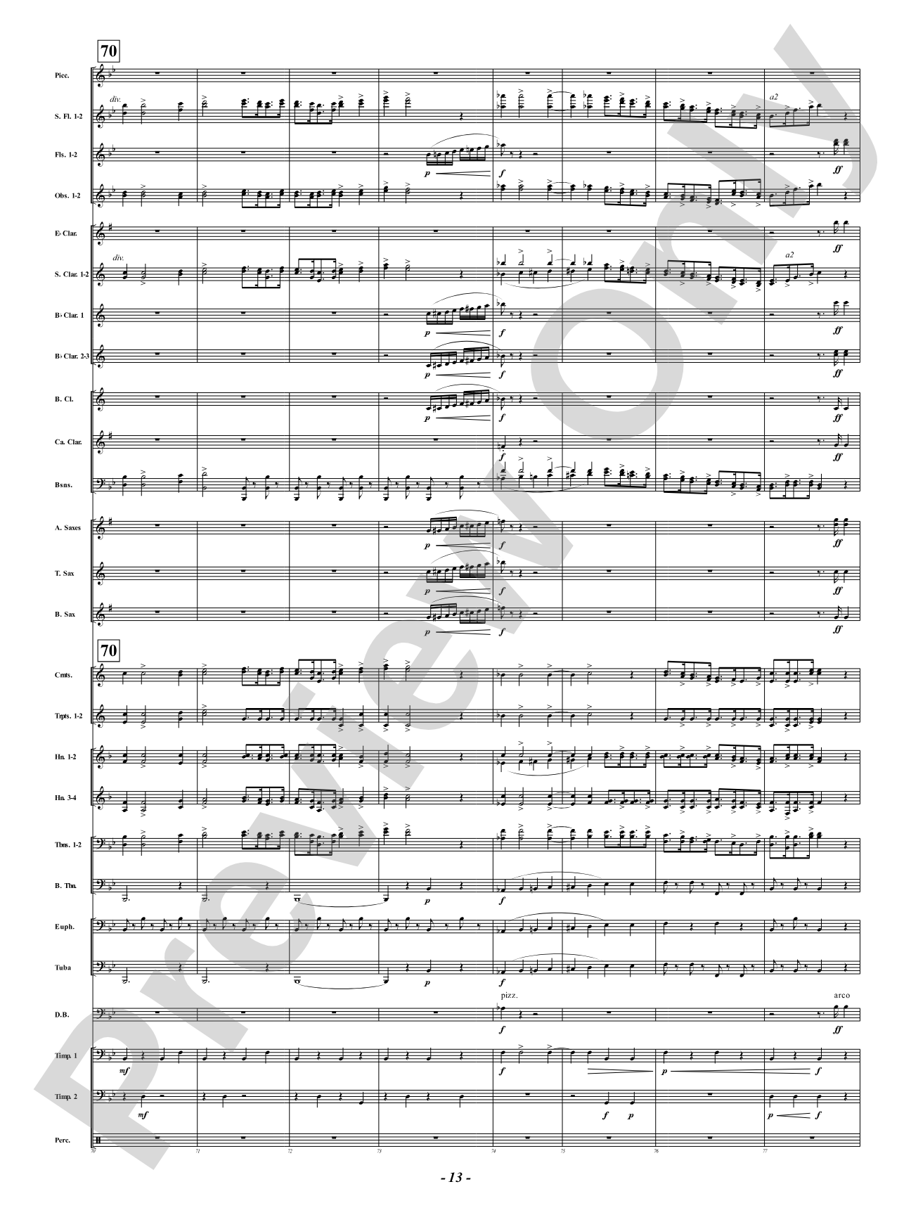 Symphony Fantastique - IV. March to the Scaffold: Concert Band Conductor Score & Parts