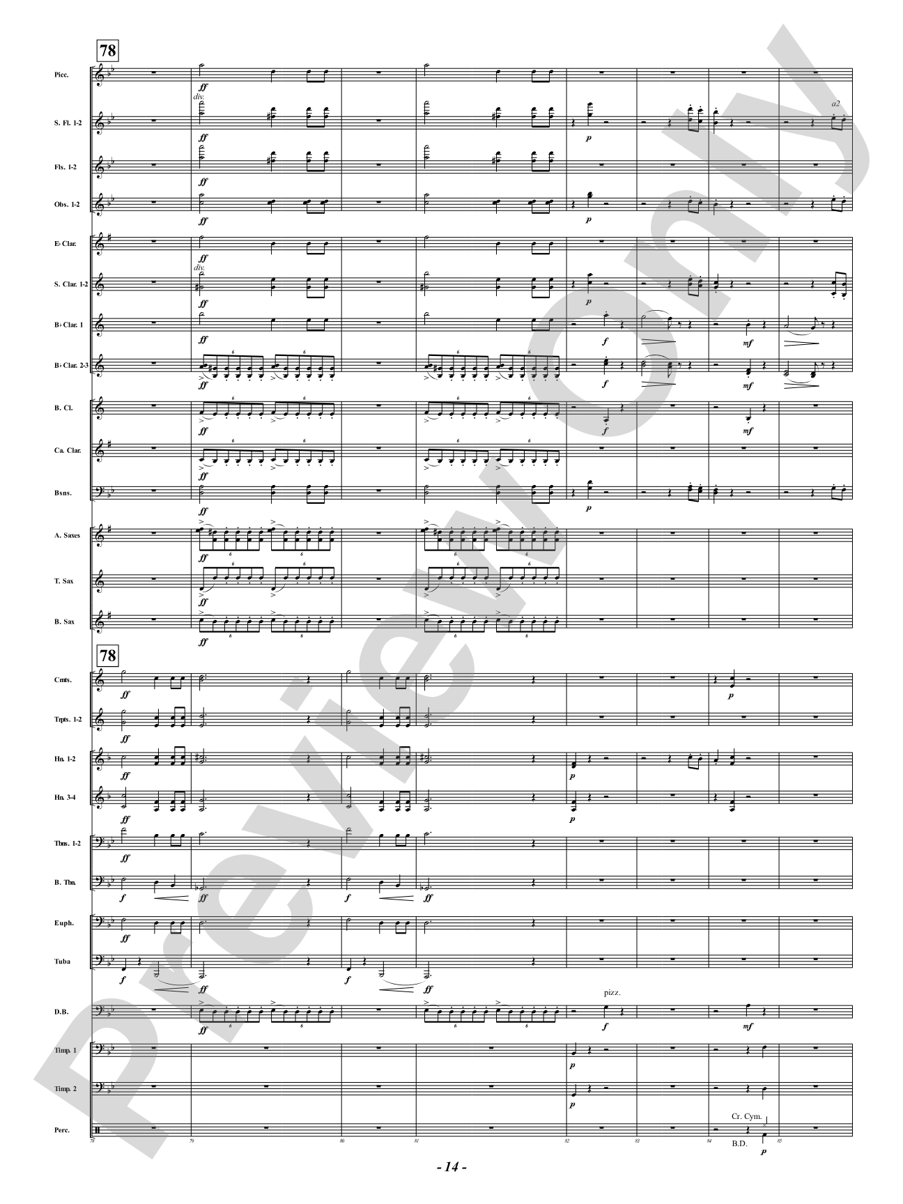 Symphony Fantastique - IV. March to the Scaffold: Concert Band Conductor Score & Parts