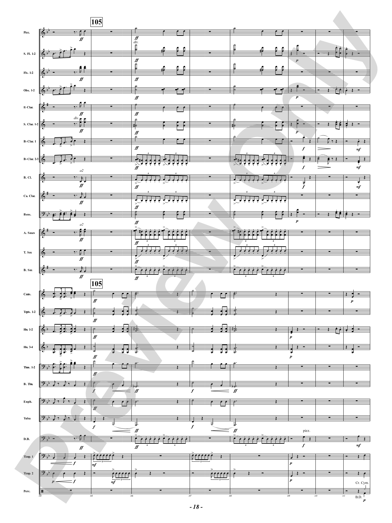Symphony Fantastique - IV. March to the Scaffold: Concert Band Conductor Score & Parts