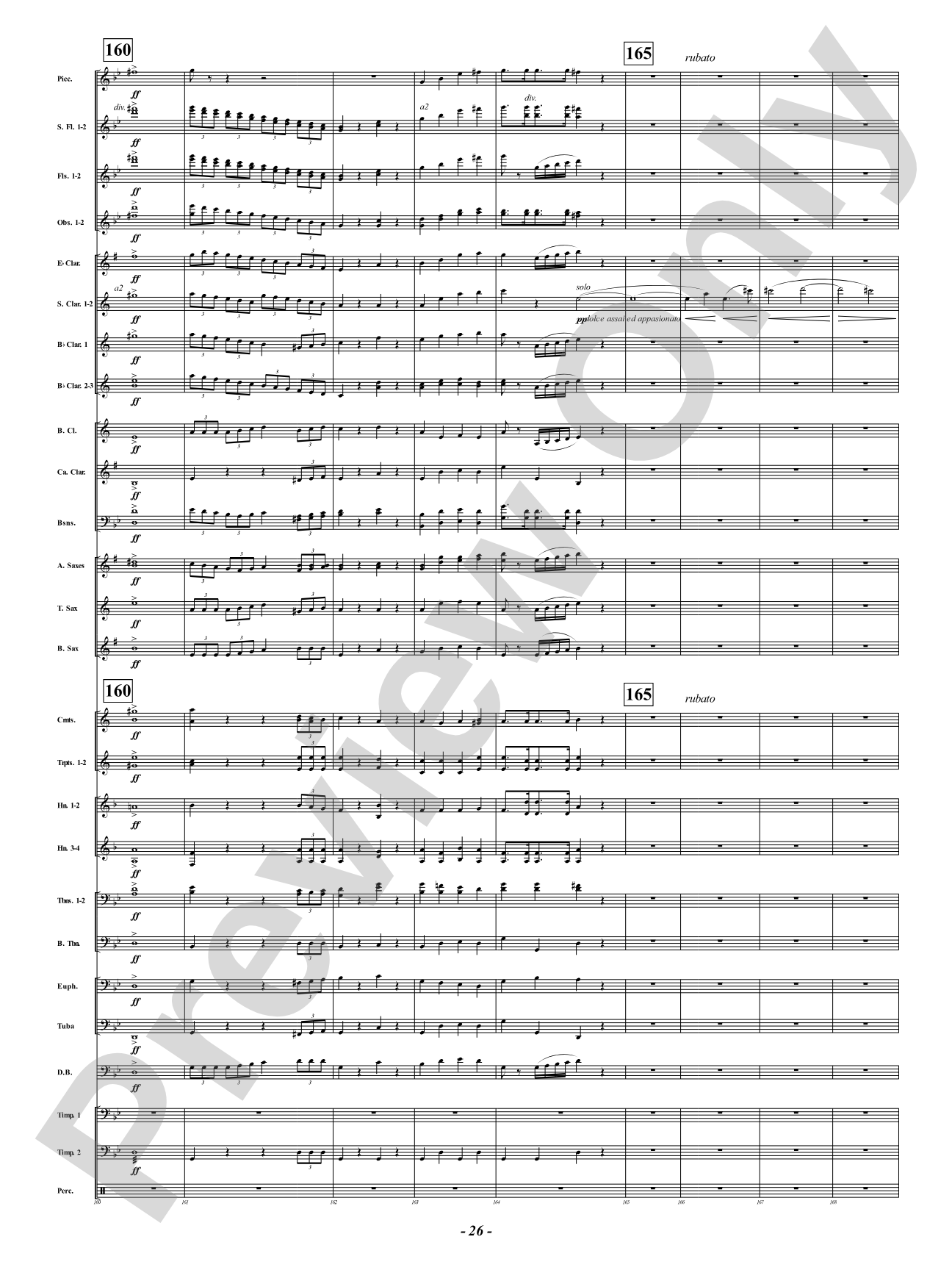 Symphony Fantastique - IV. March to the Scaffold: Concert Band Conductor Score & Parts