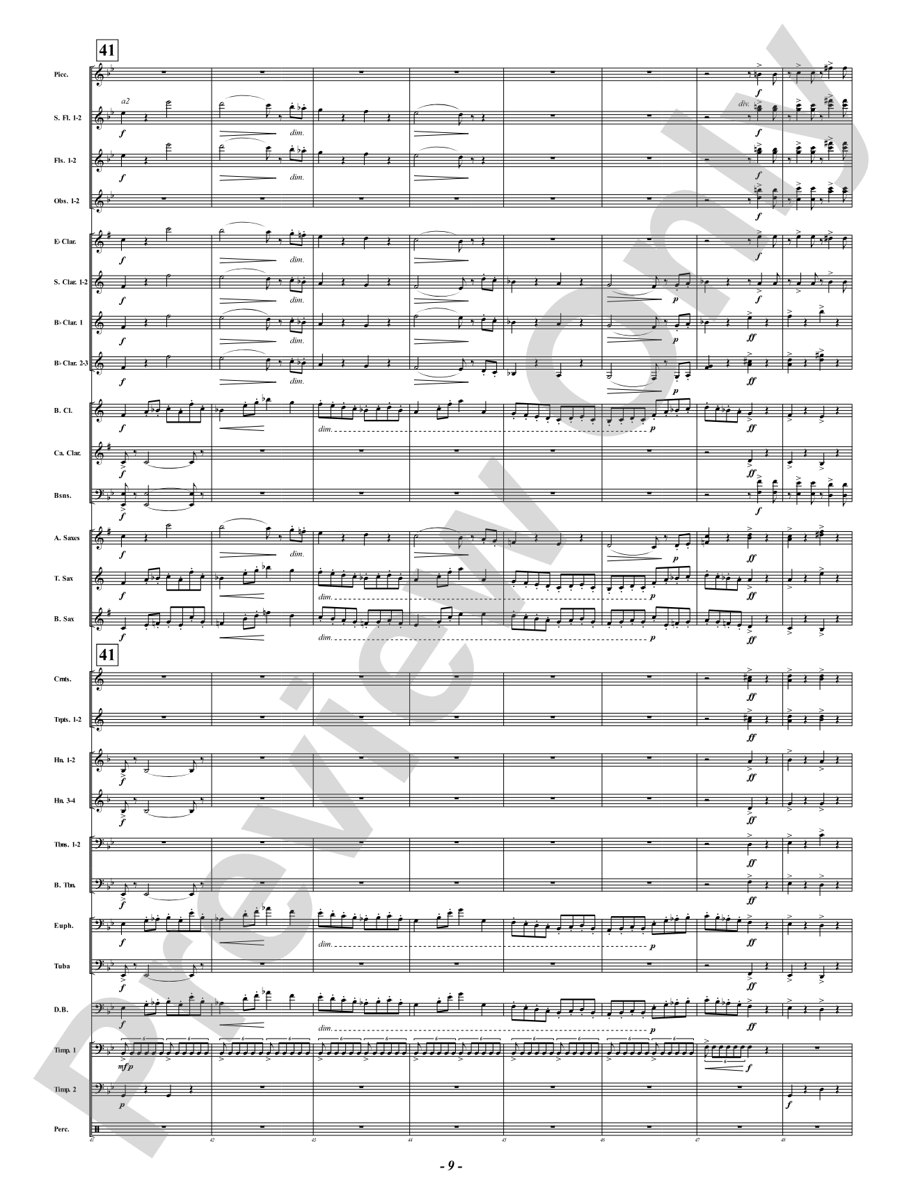 Symphony Fantastique - IV. March to the Scaffold: Concert Band Conductor Score & Parts