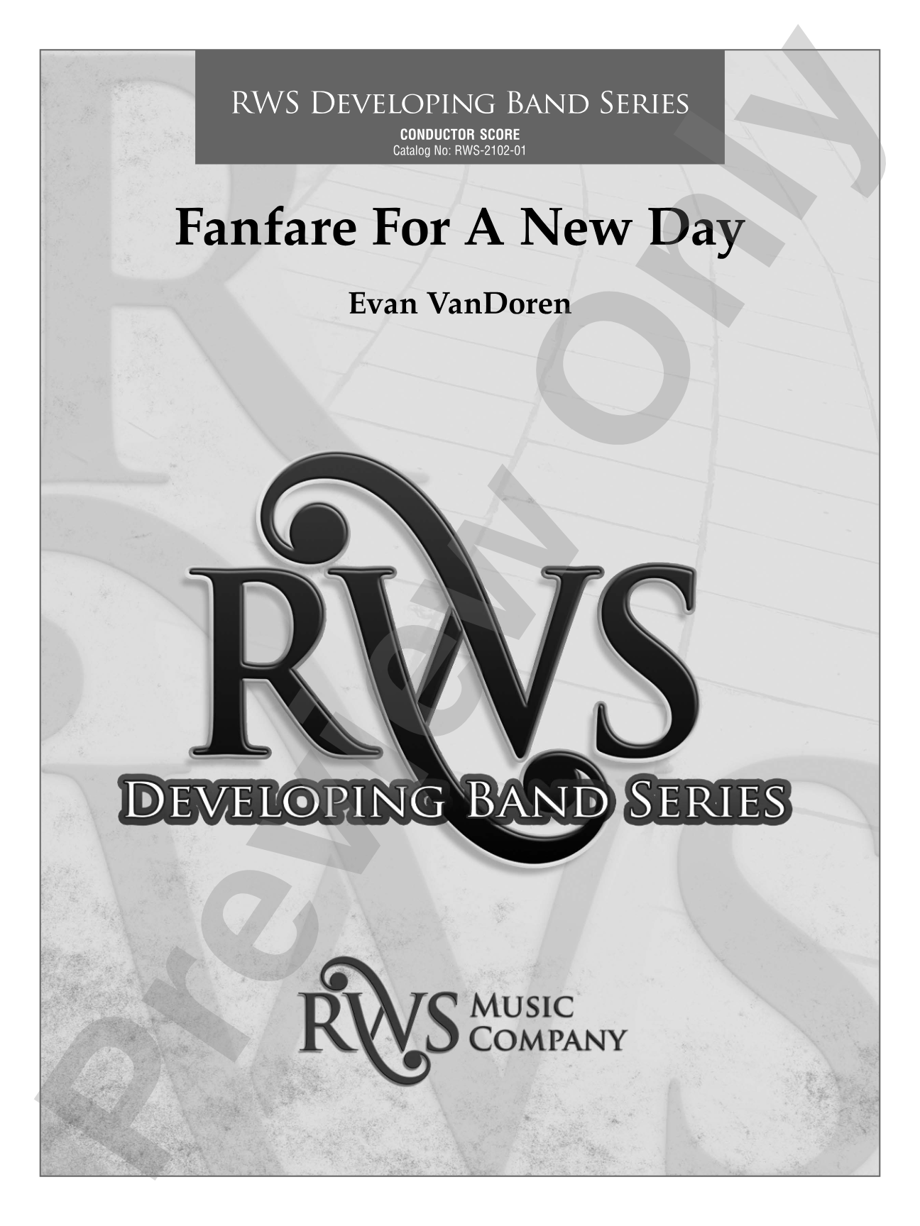 Fanfare for a New Day: Concert Band Conductor Score & Parts