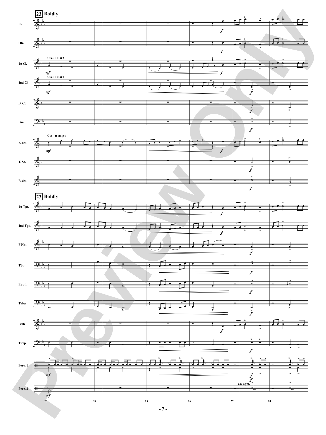 Fanfare for a New Day: Concert Band Conductor Score & Parts