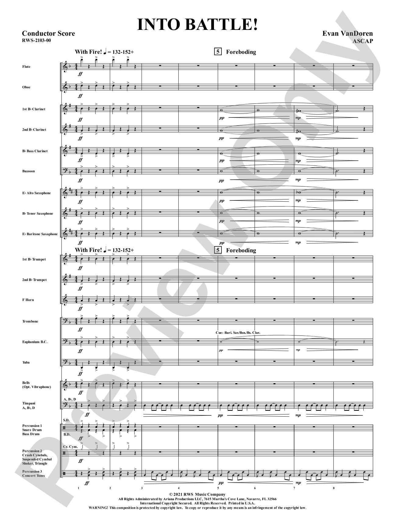 Into Battle!: Concert Band Conductor Score & Parts