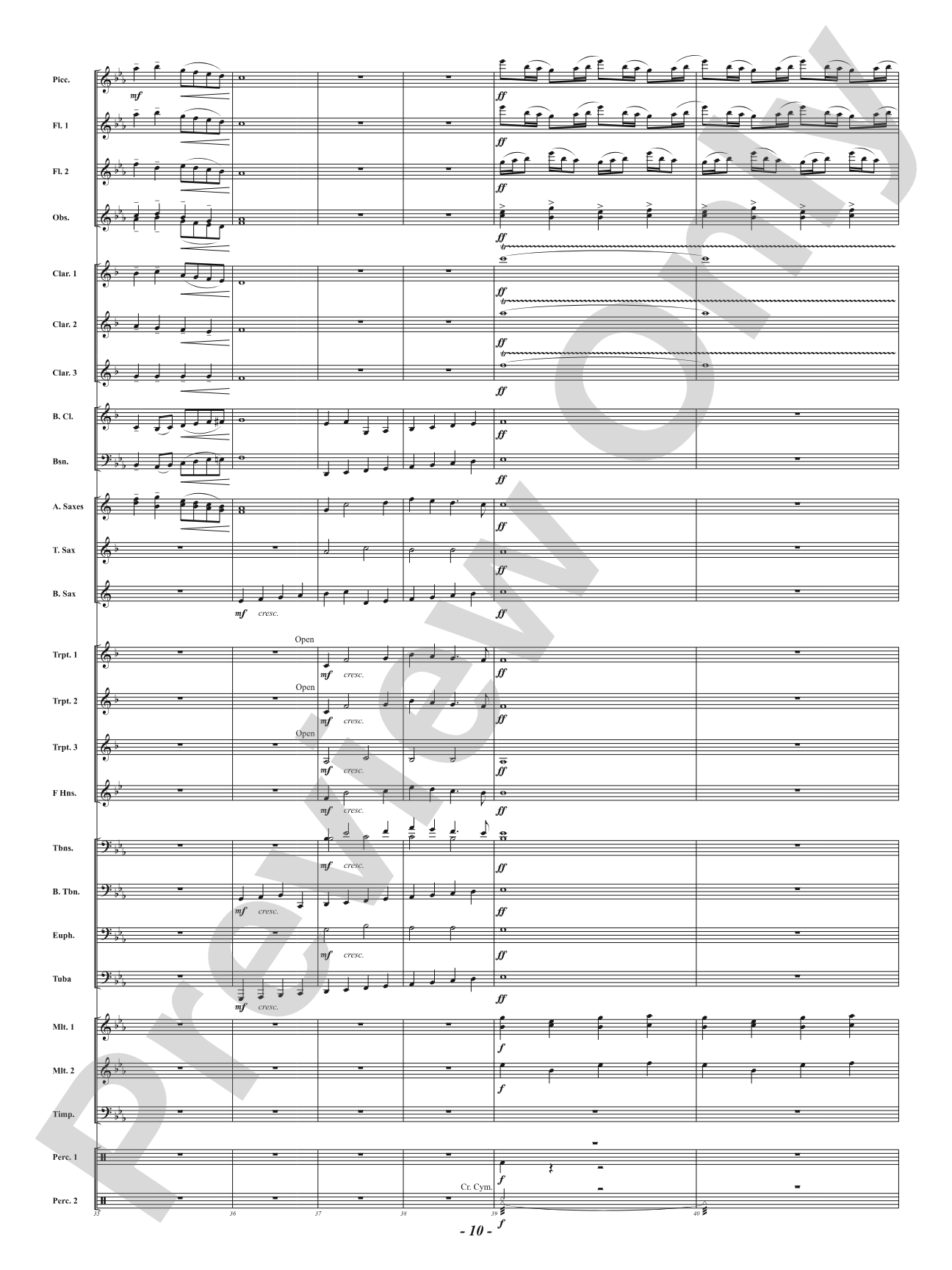 Fairfax Fanfare: Concert Band Conductor Score & Parts