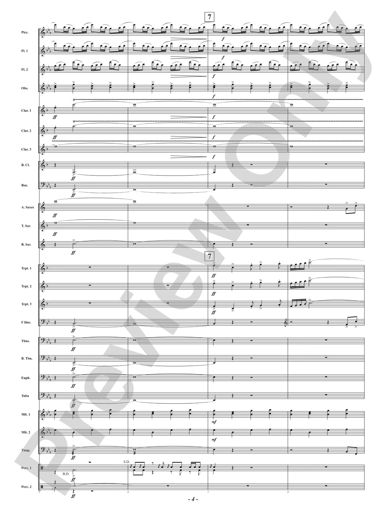 Fairfax Fanfare: Concert Band Conductor Score & Parts