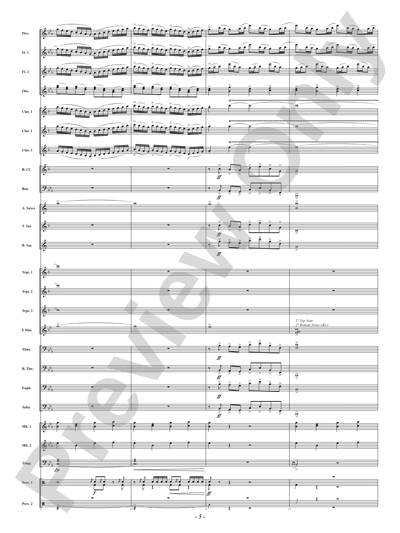 Fairfax Fanfare: Concert Band Conductor Score & Parts