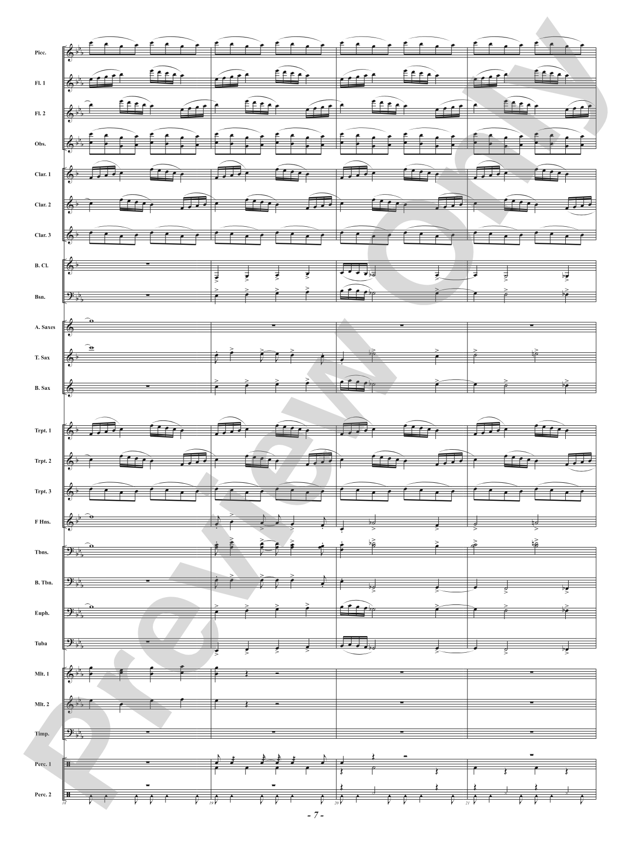 Fairfax Fanfare: Concert Band Conductor Score & Parts