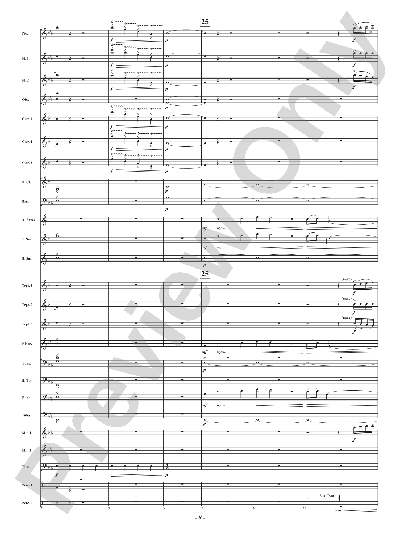 Fairfax Fanfare: Concert Band Conductor Score & Parts