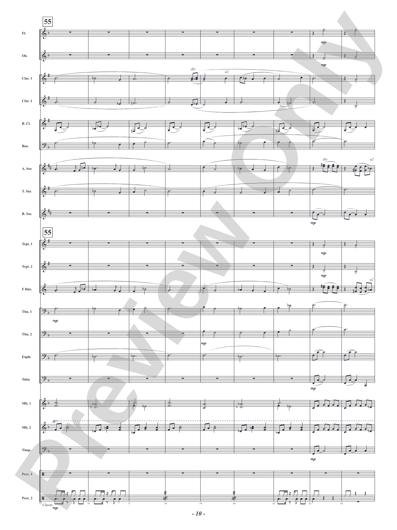 Espiritu: Concert Band Conductor Score & Parts