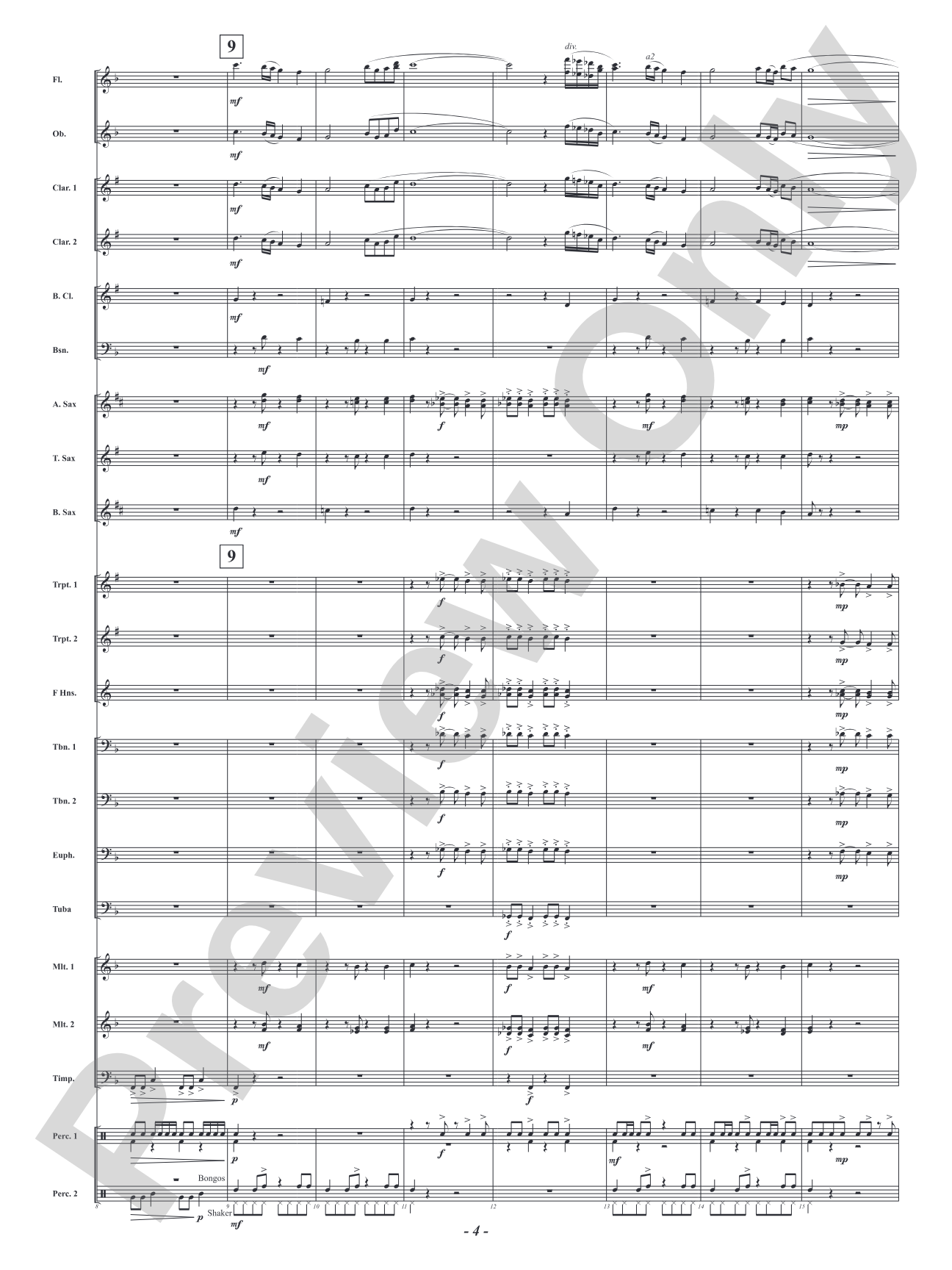 Espiritu: Concert Band Conductor Score & Parts
