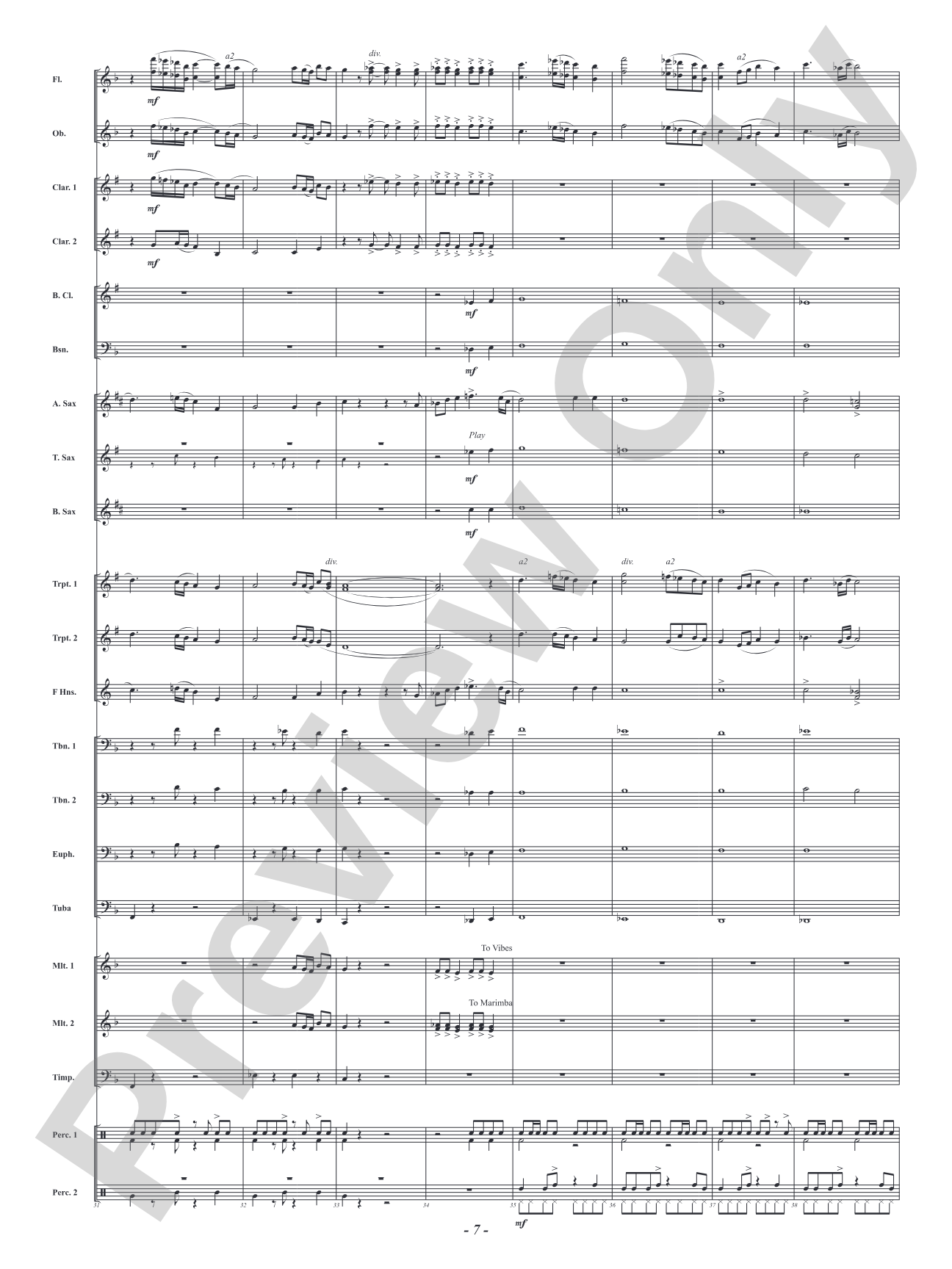 Espiritu: Concert Band Conductor Score & Parts