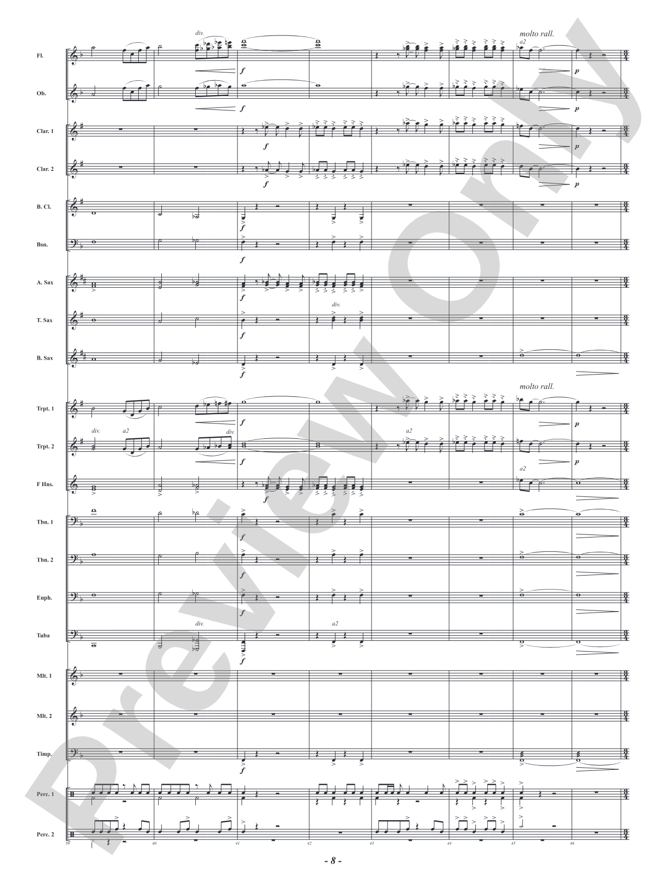 Espiritu: Concert Band Conductor Score & Parts