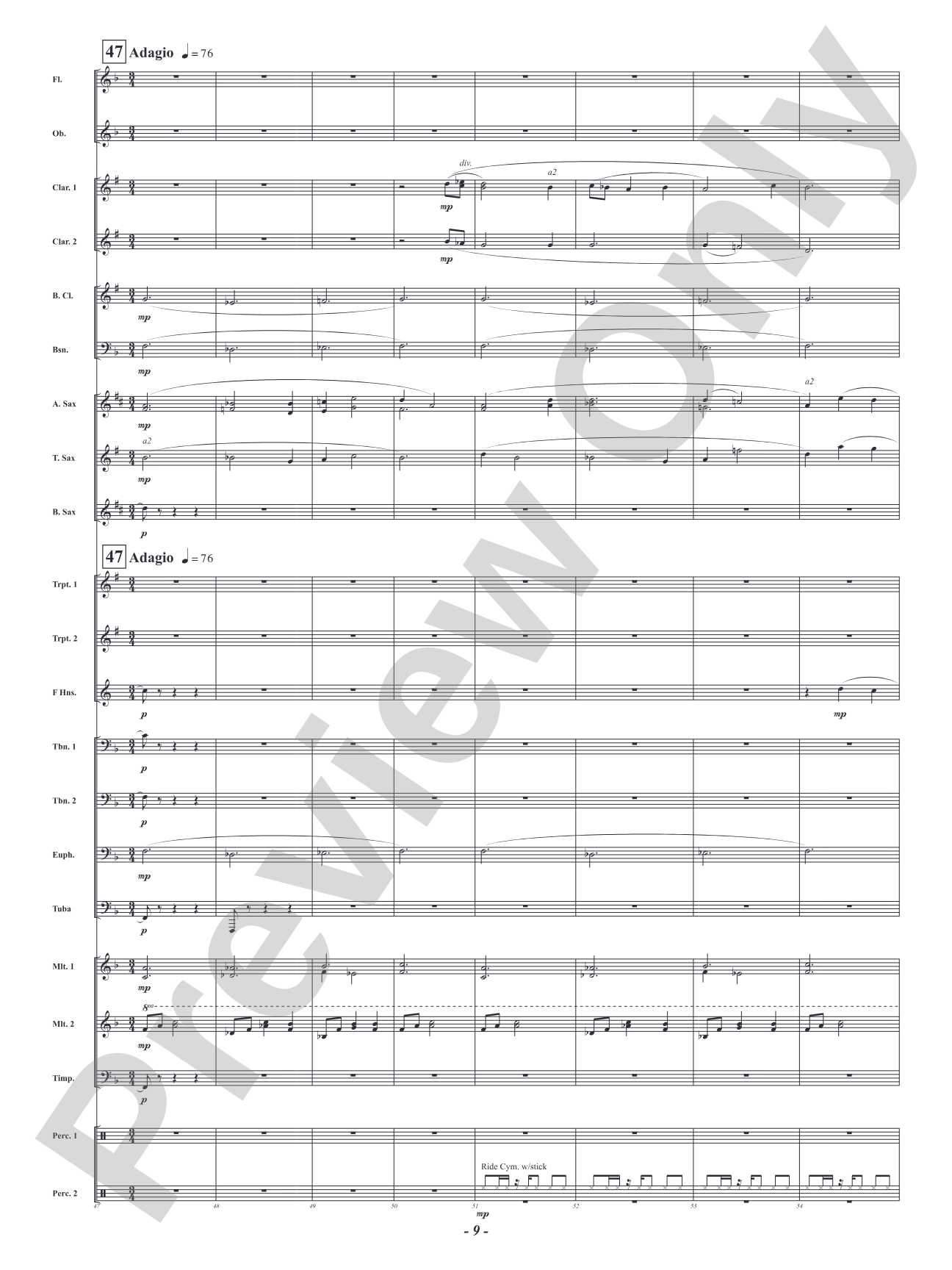 Espiritu: Concert Band Conductor Score & Parts