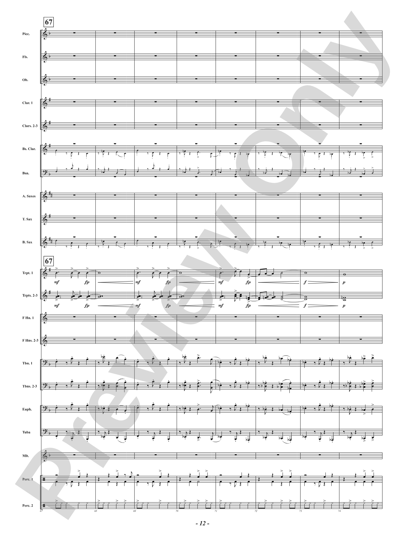 Yuletide Riptide: Concert Band Conductor Score & Parts