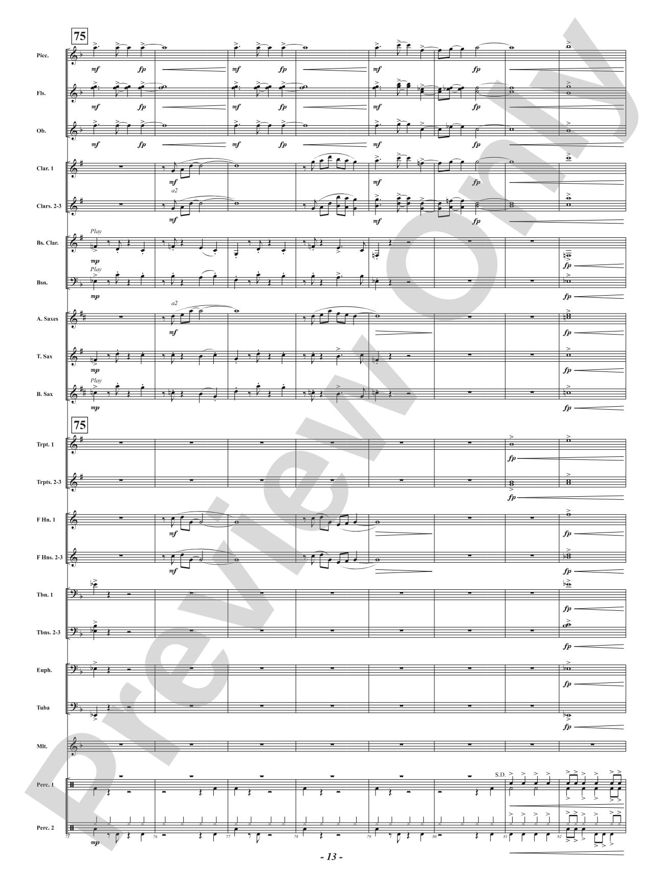 Yuletide Riptide: Concert Band Conductor Score & Parts