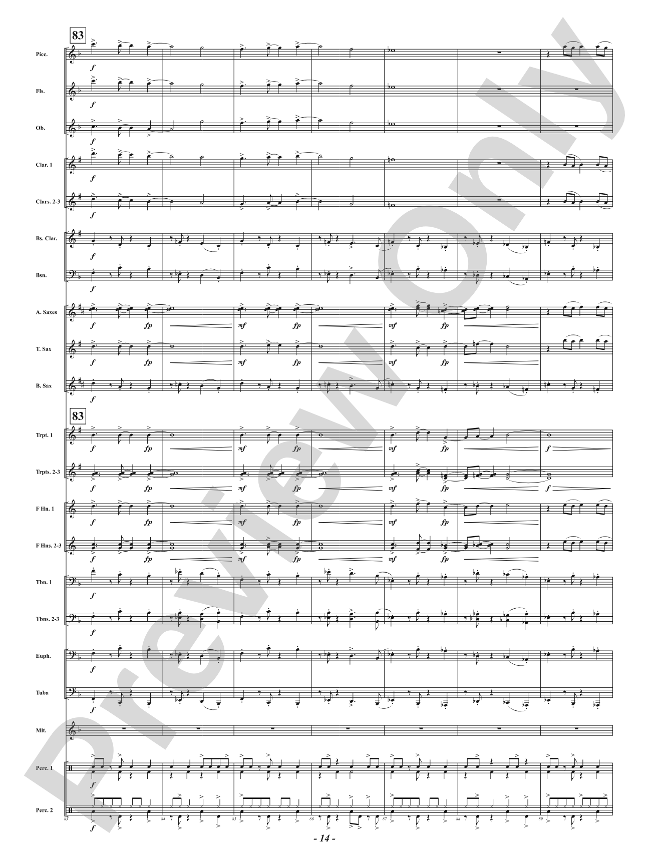 Yuletide Riptide: Concert Band Conductor Score & Parts