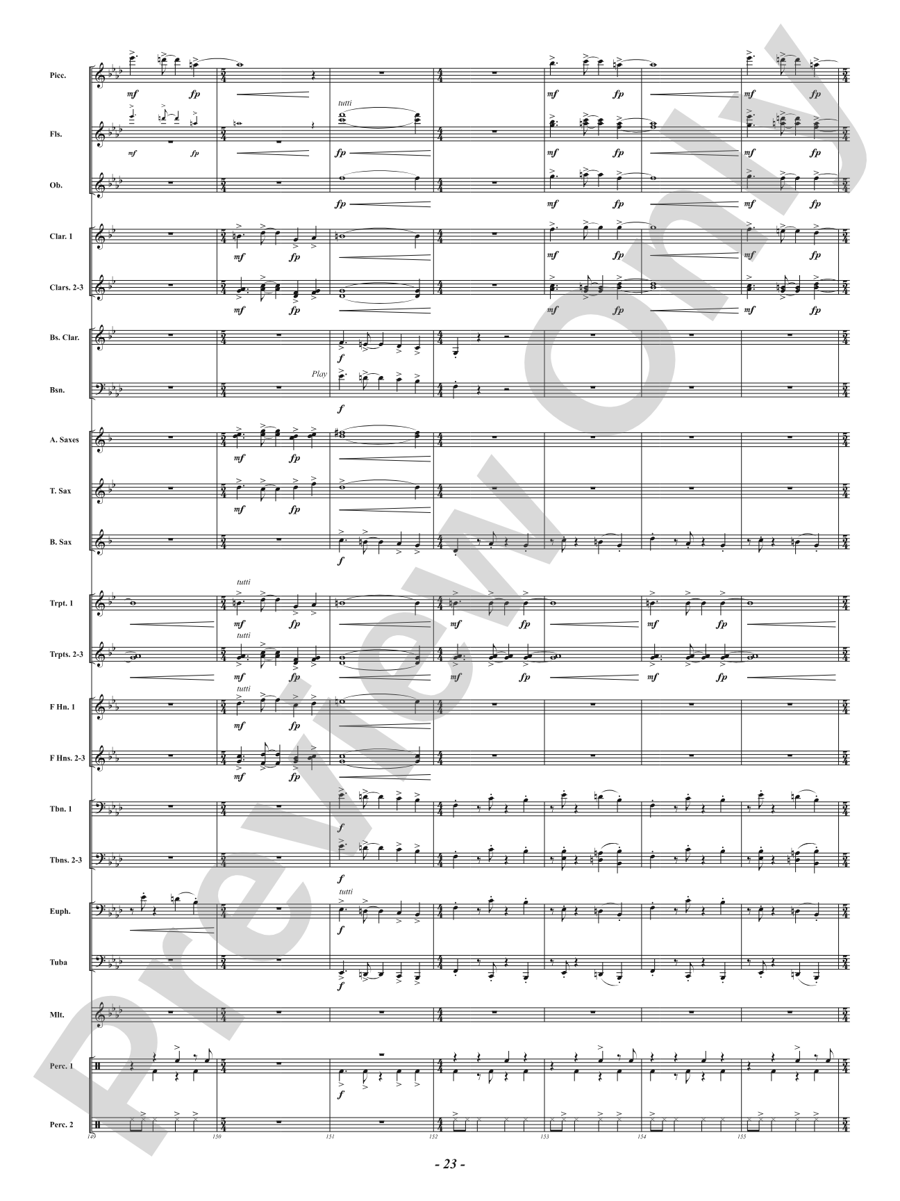 Yuletide Riptide: Concert Band Conductor Score & Parts
