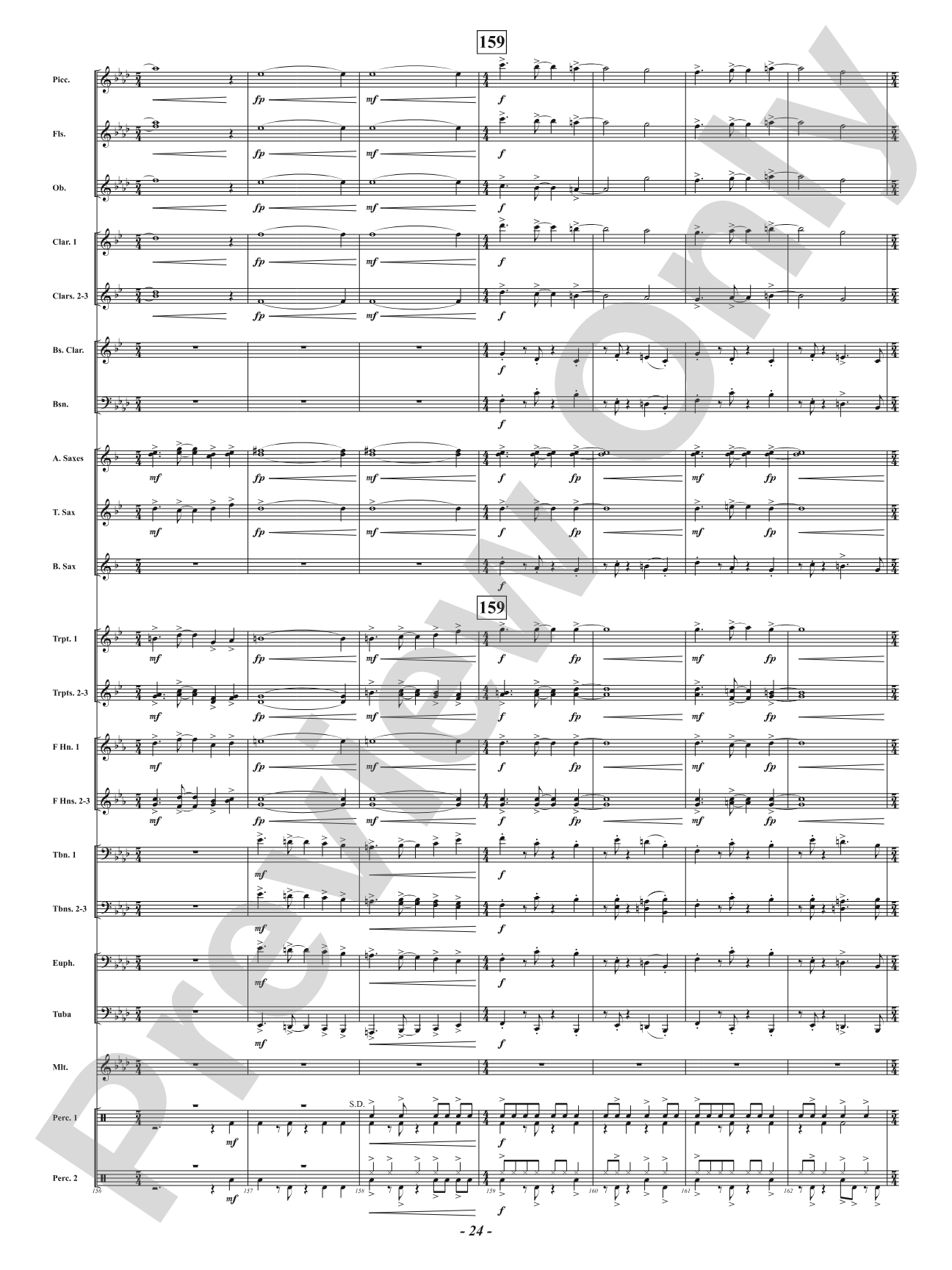 Yuletide Riptide: Concert Band Conductor Score & Parts