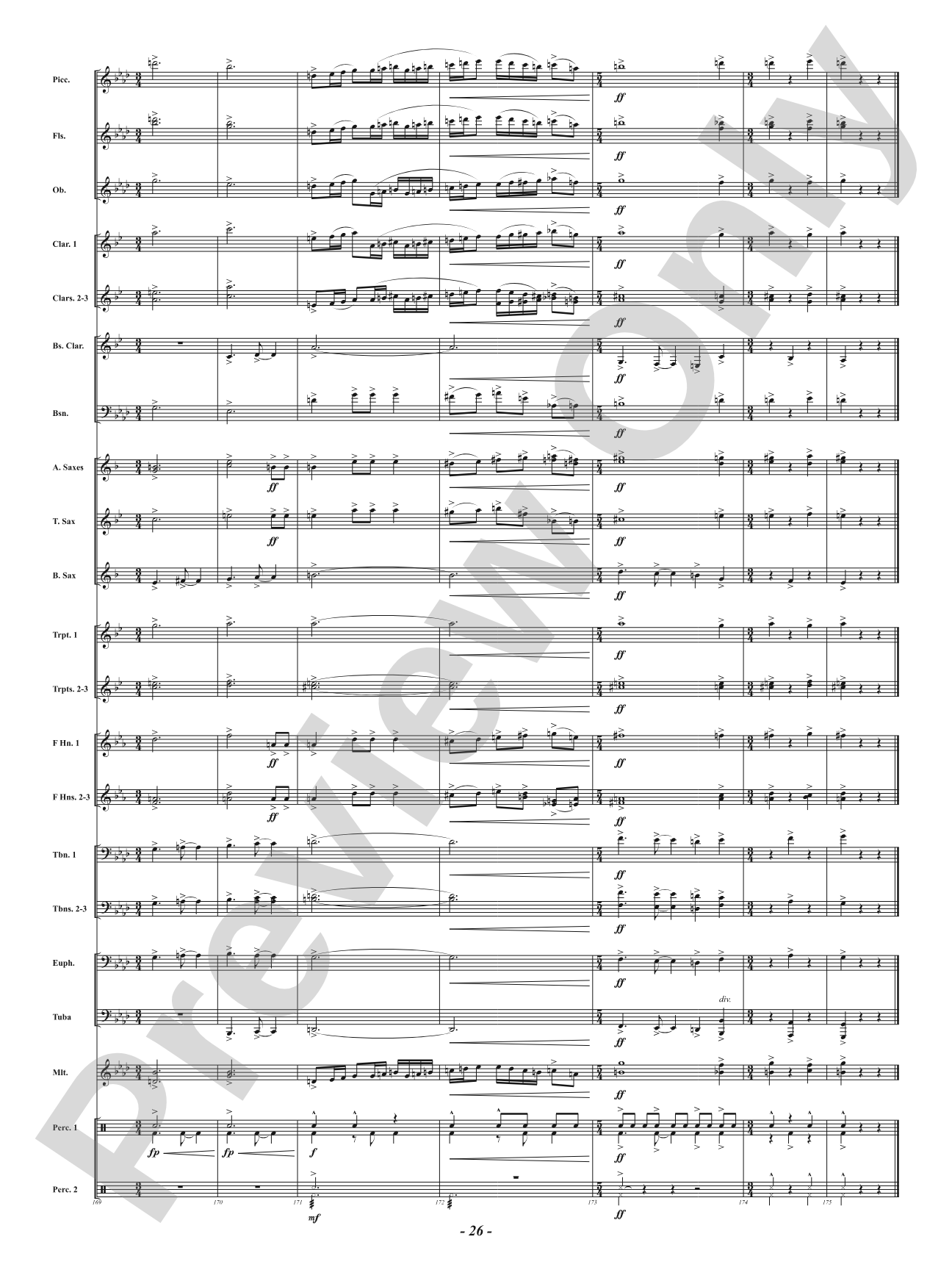 Yuletide Riptide: Concert Band Conductor Score & Parts