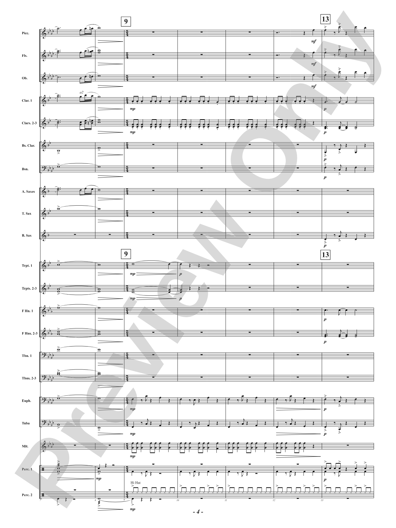 Yuletide Riptide: Concert Band Conductor Score & Parts
